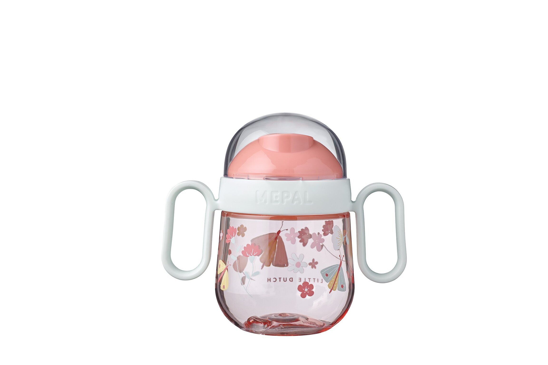Mepal Trinklernbecher Antitropf-Trinklernbecher ab 6 Monate, 200 ml, auslaufsicher, Polypropylen (PP), Silicone, Tritan, flowers & butterflies, spülmaschinengeeignet