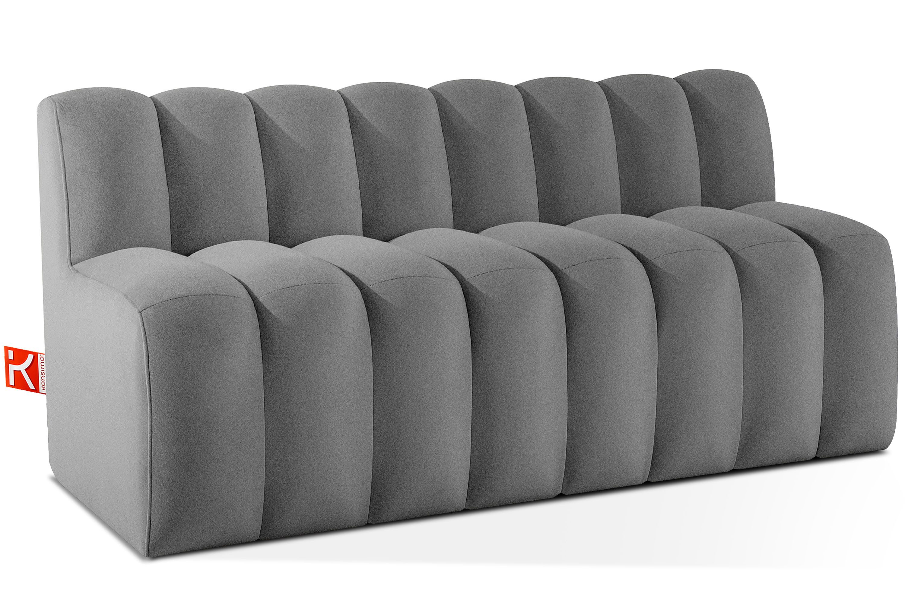 KONSIMO® Sofa CORDA Einzelsofa, Küchensofa, Polsterbank, Küchenbank, Breite: 160 cm, hergestellt in der EU, moderne Eleganz, ideal für Restaurantbereiche