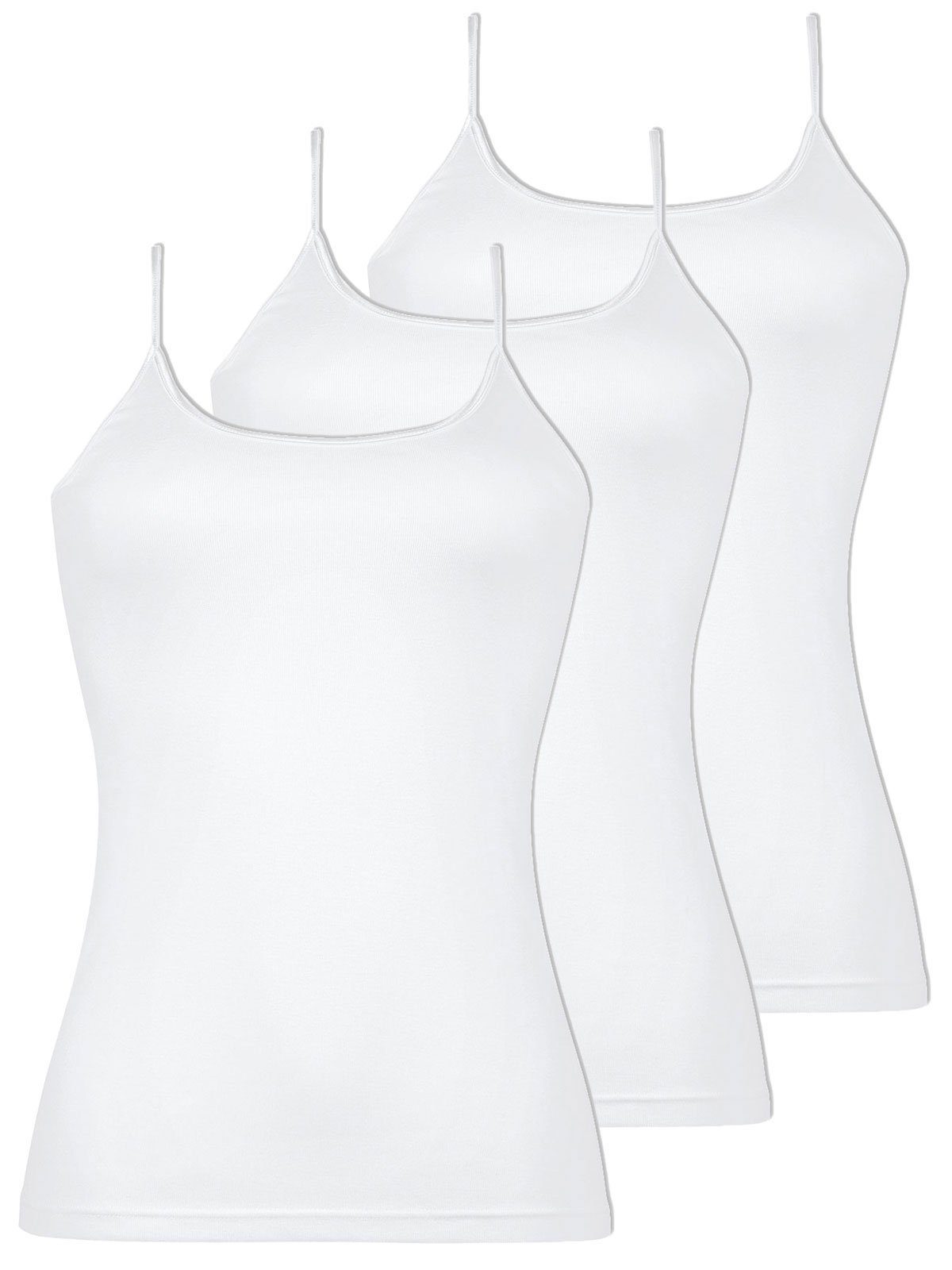 Achseltop 3er Pack Damen Trägerhemd Daily