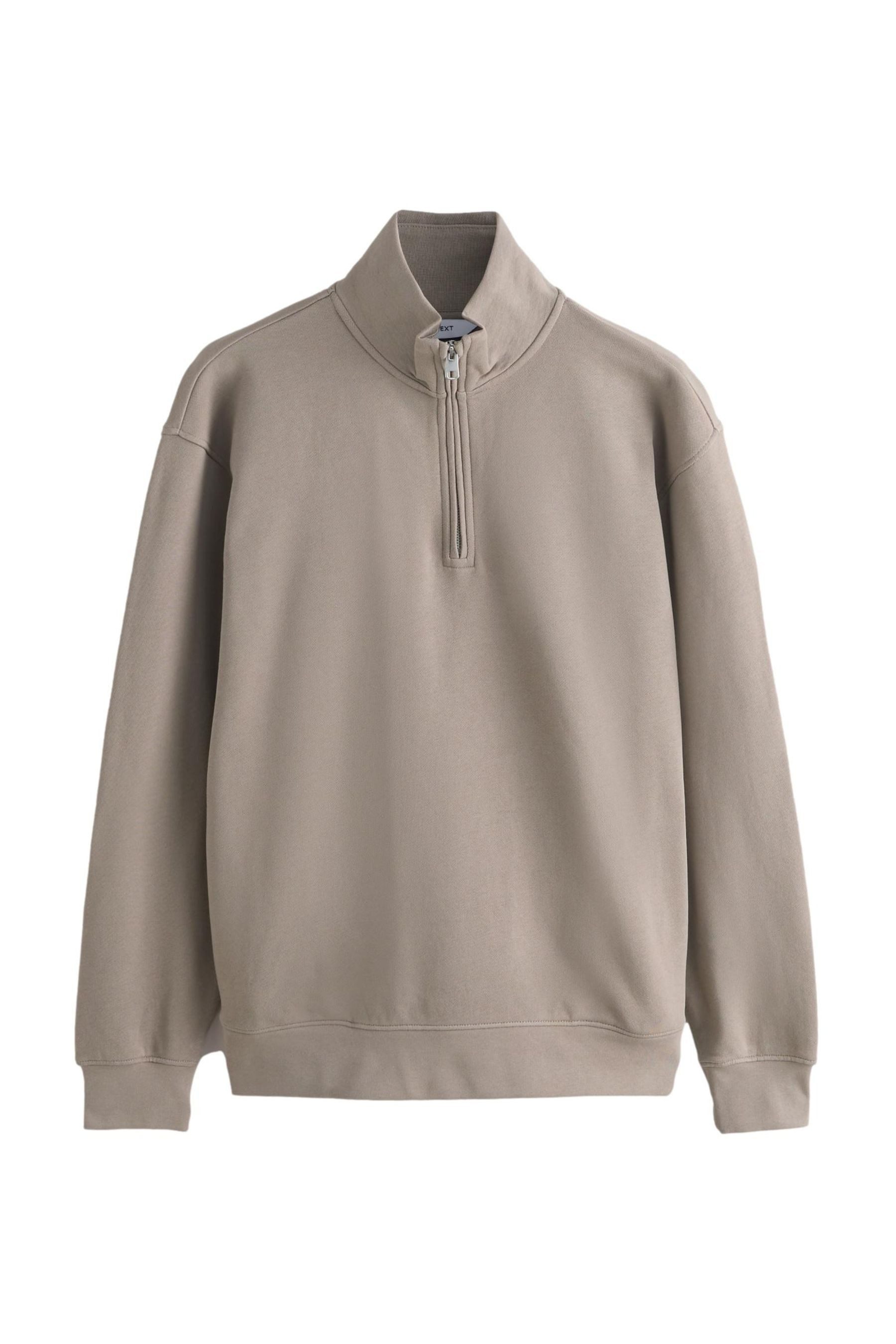 Next Sweater Leichtes Jersey-Sweatshirt mit Viertel-RV (1-tlg)