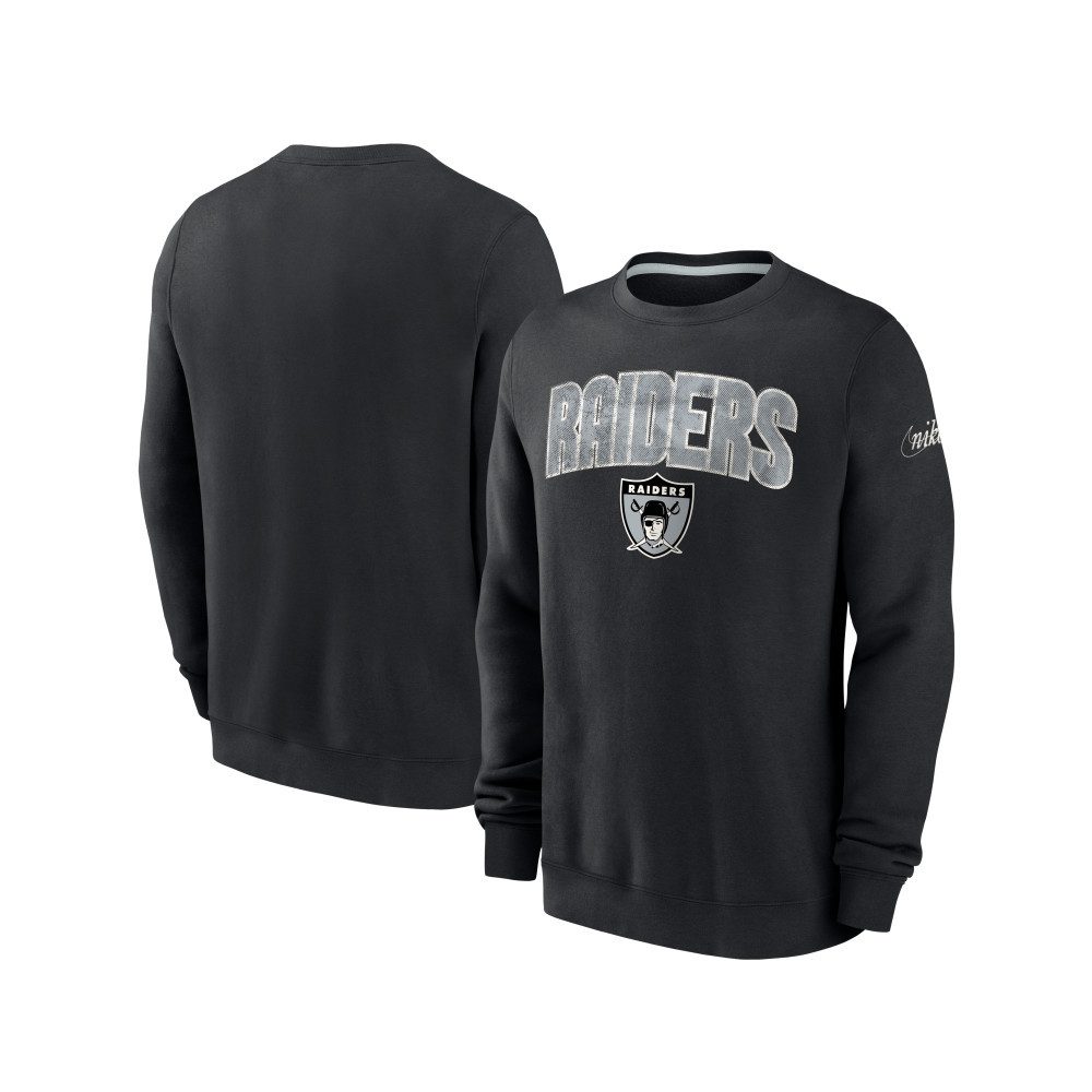 Las Vegas Raiders Sweatshirt Las Vegas Raiders Nike Rewind Club Crew Fleece