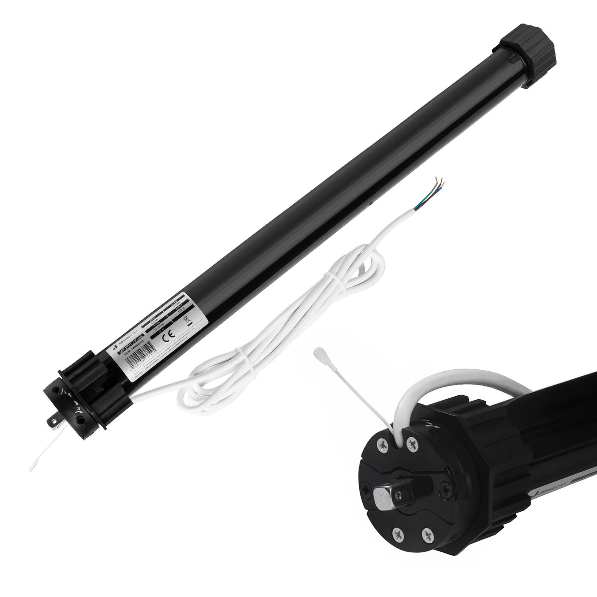 jalousiescout Rollladenmotor Funk-Rollladenmotor MK, 20/17 (20 Nm / SW60), (Packung, 1 St), 60 mm, mit Funk, 20 Nm