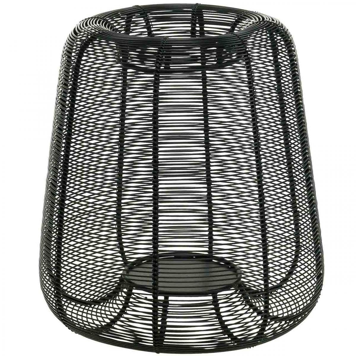 Florists Products Gartenfigur Metallkorb Kerzenhalter Schwarz, Moderner Deko-Kerzenständer