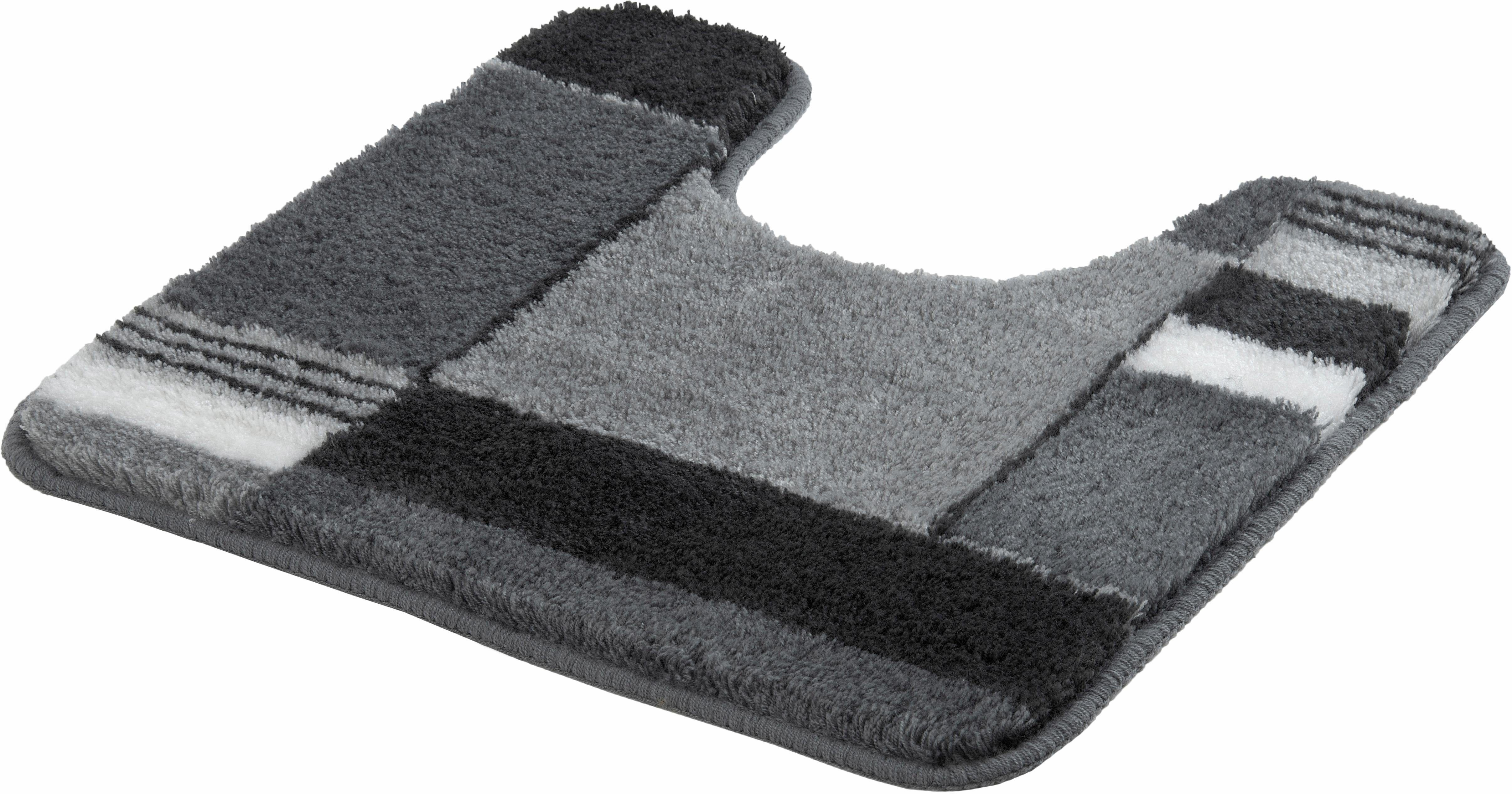 Kleine Wolke Badematte Padova, Badvorleger, Badezimmer Teppich, Höhe 20 mm, rutschhemmend beschichtet, fußbodenheizungsgeeignet, Kunstfaser, Badteppich, modernes Design, mit Bordüre, Kundenliebling