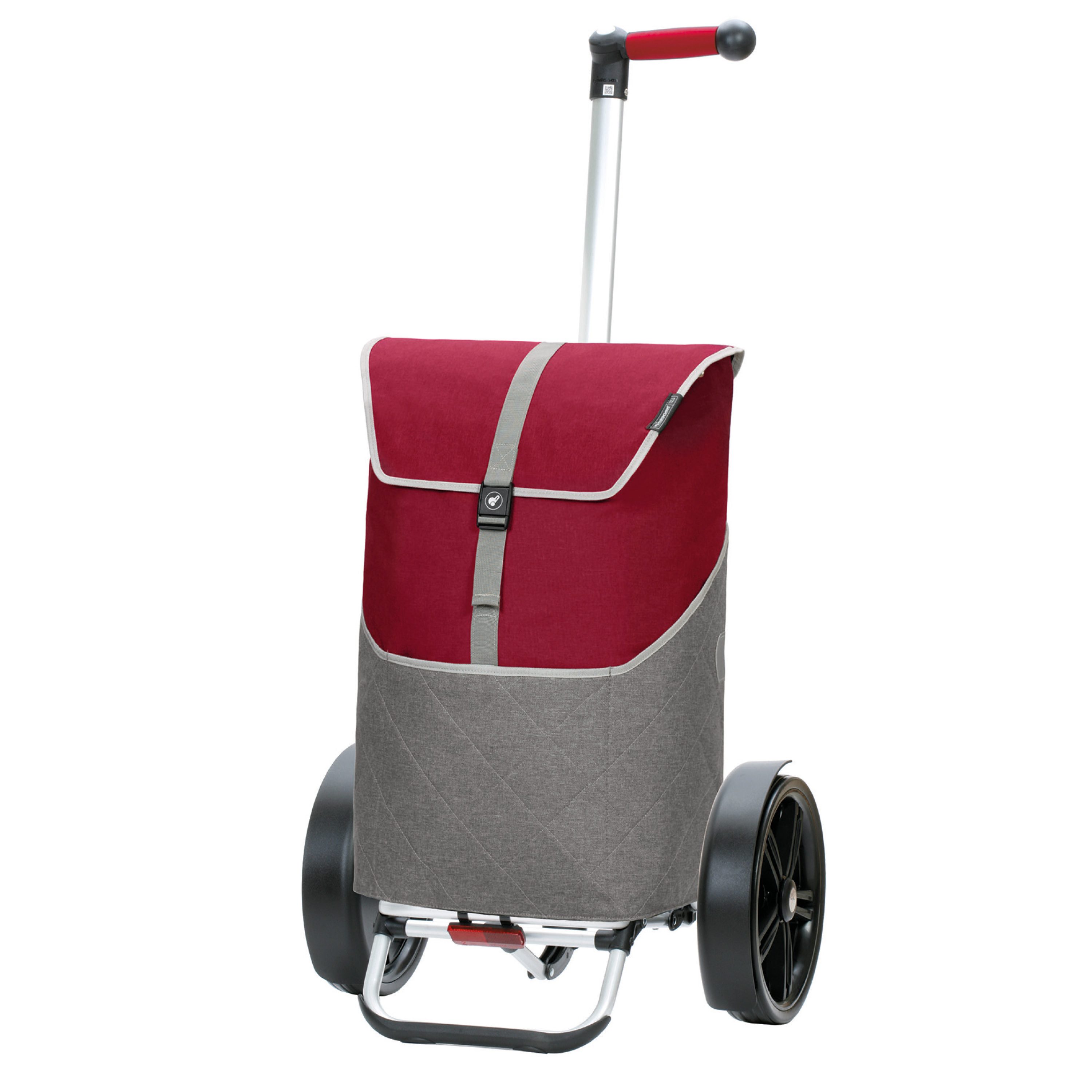 Andersen Einkaufstrolley Tura Shopper Lasse rot, klappbare Ladefläche, belastbar bis 50kg, wasserabweisend