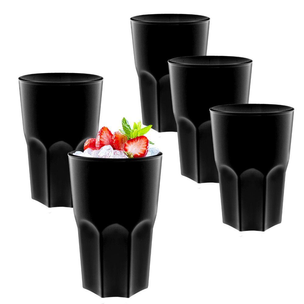 Doimoflair Cocktailglas Doimoflair Cocktailglas Graniti aus Kunststoff Plastik Mehrwegbecher, 5-tlg.