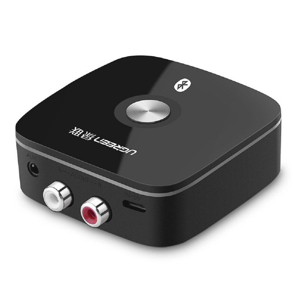 UGREEN Adapter Bluetooth 5.0 2RCA Chinch Kabel / 3,5mm Miniklinke schwarz Bluetooth-Adapter