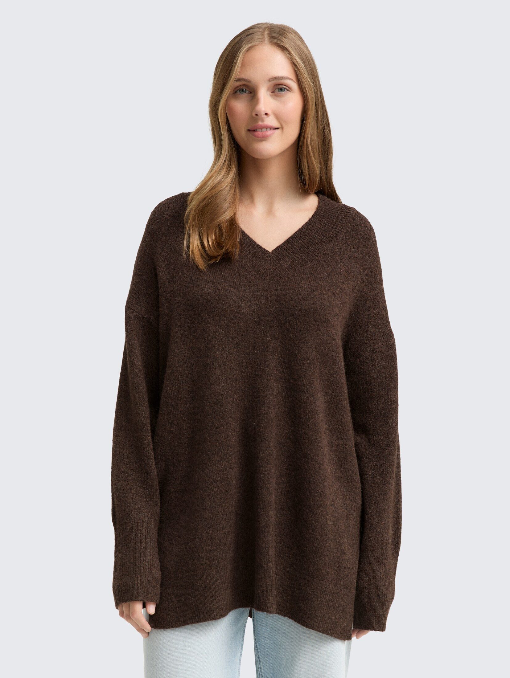 TOM TAILOR Denim Strickpullover Longstyle Strickpullover günstig online kaufen