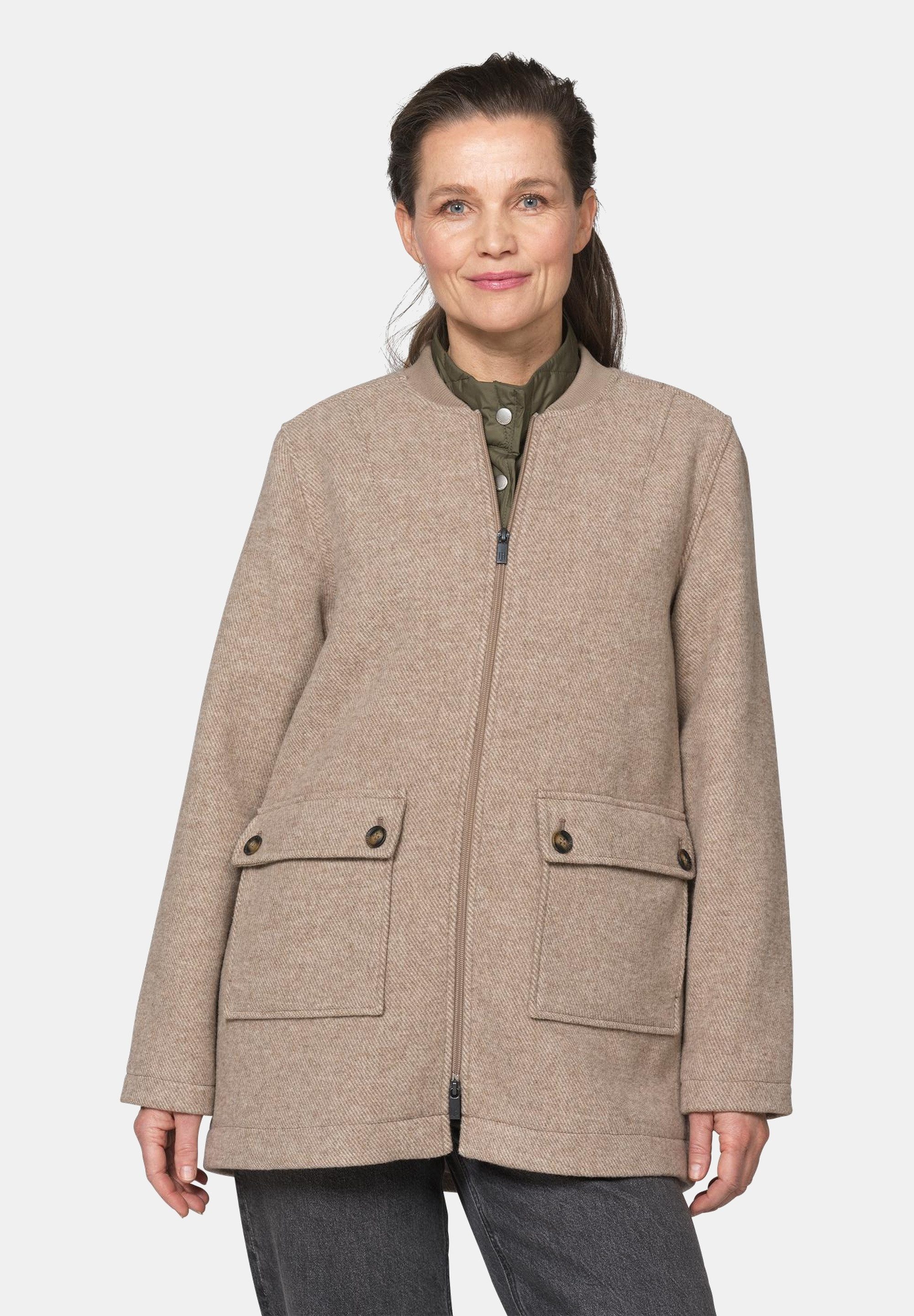 Ilse Jacobsen Funktionsjacke MELTON02 Wasserabweisend, gerippter Kragen, aufgesetzte Taschen