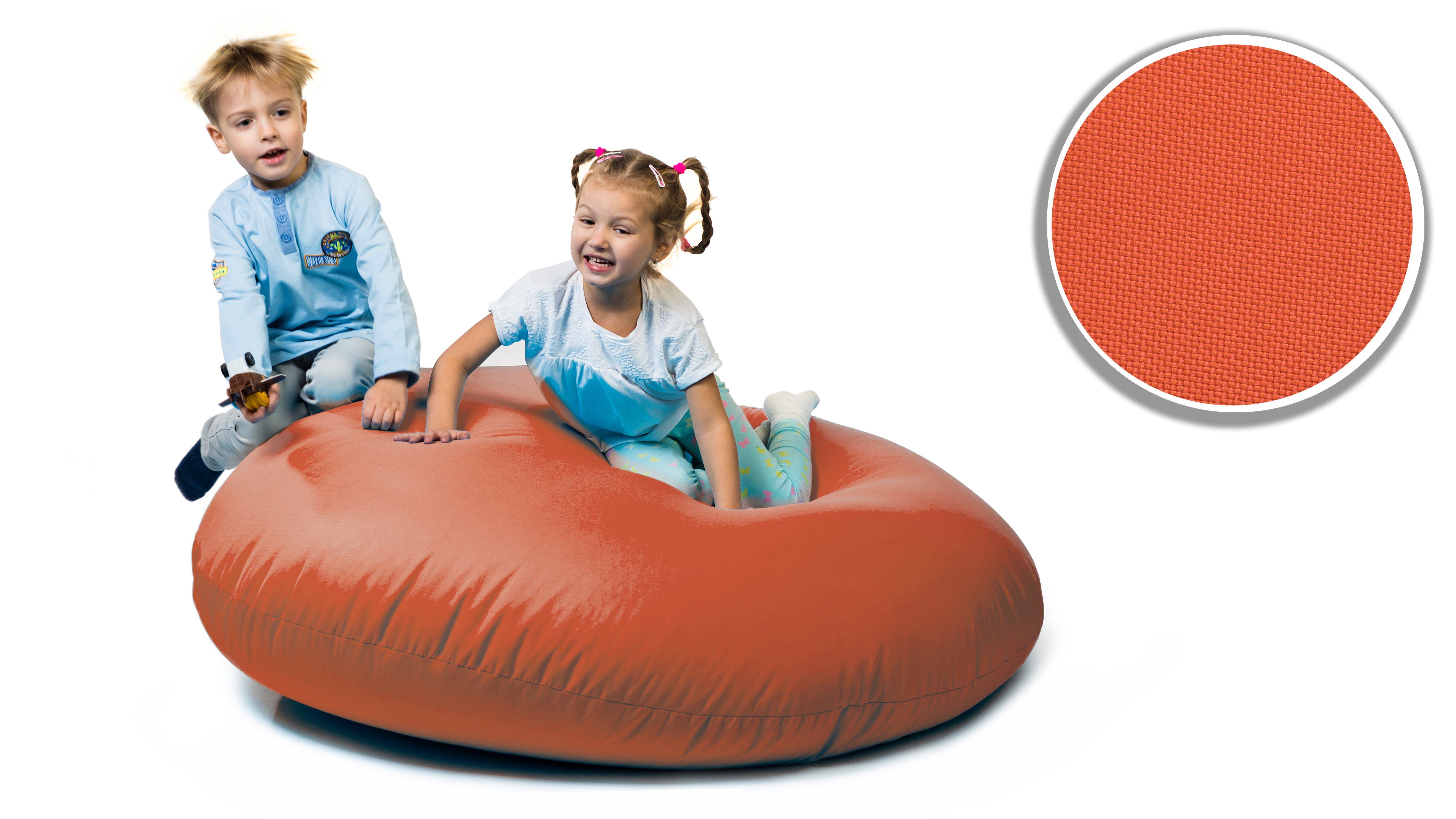 für Orange mit Styropor Füllung Erwachsene Kinder Indoor Outdoor & Sitzsack sunnypillow und