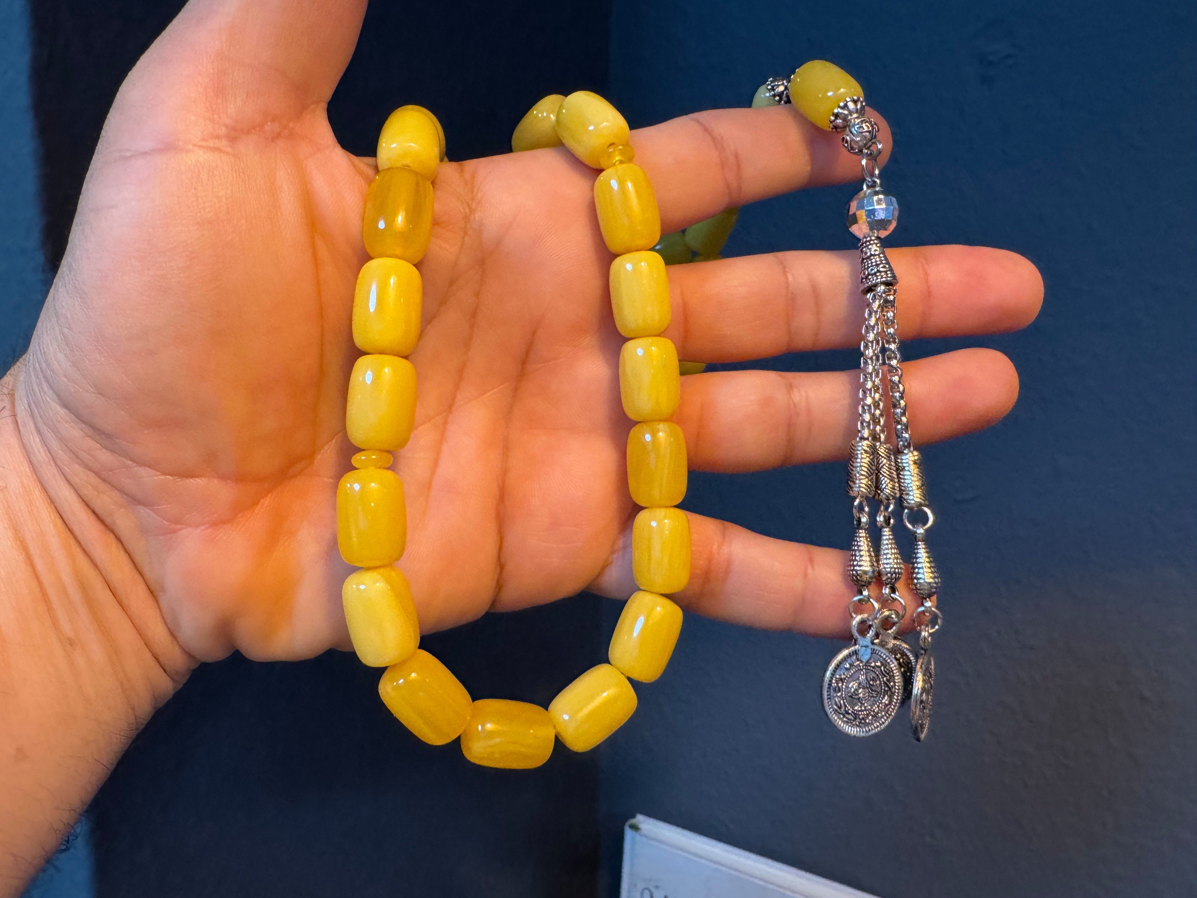 TesbihBid Kettenanhänger Osmanli Gelbe Gebetskette (Bakalite günstig online kaufen