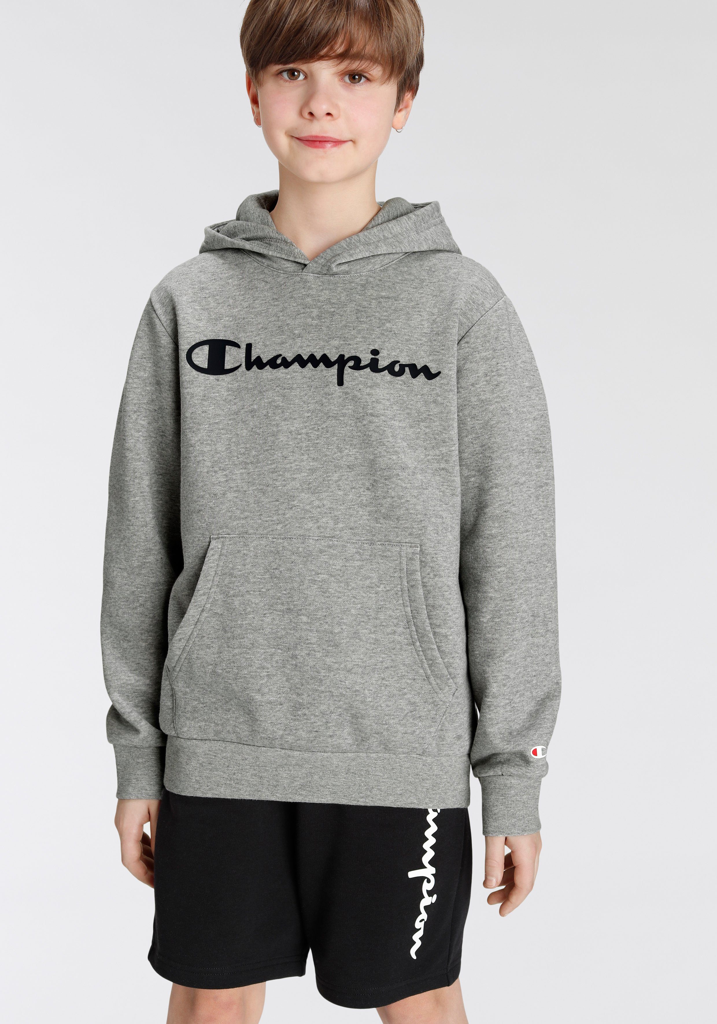 Kapuzensweatshirt Hooded grau Sweatshirt Champion