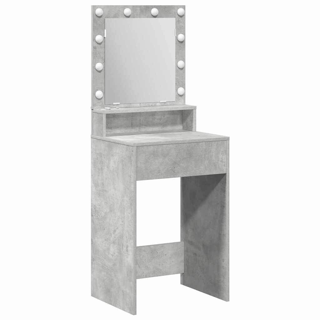 vidaXL Schminktisch Schminktisch Beton Grau 50 x 41 x 135 cm Holzwerkstoff (1-St)