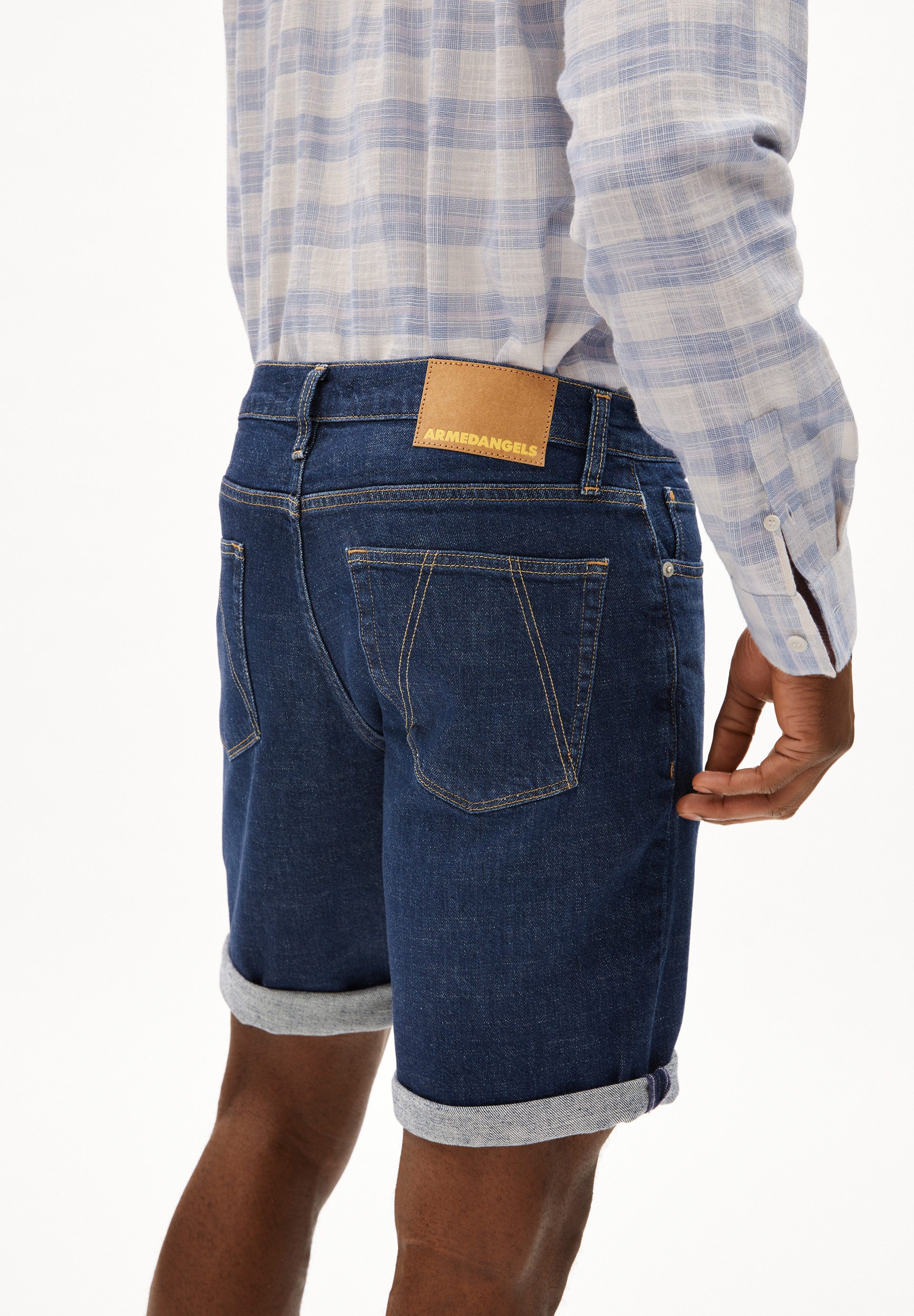 Armedangels Shorts NAAILO Jeans Shorts aus Bio-Baumwoll-Hanf Mix (Slim Fit)