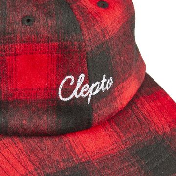 Cleptomanicx Baseball Cap Checker Cap - black