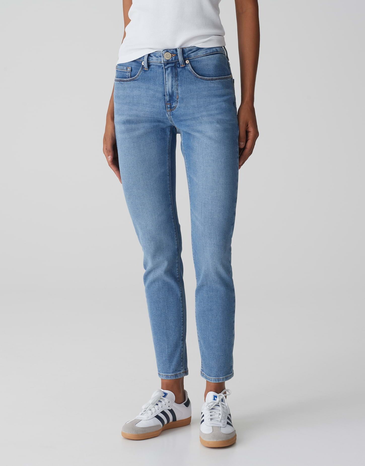 OPUS Skinny-fit-Jeans Elma ocean blue