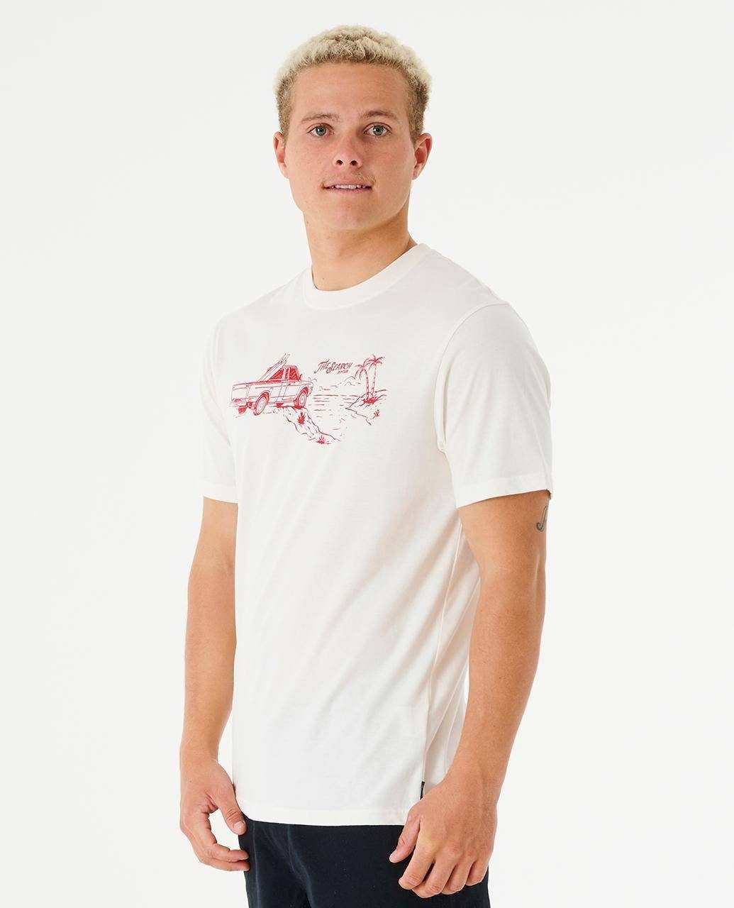 Print-Shirt T-Shirt Keep Curl On Rip Trucking