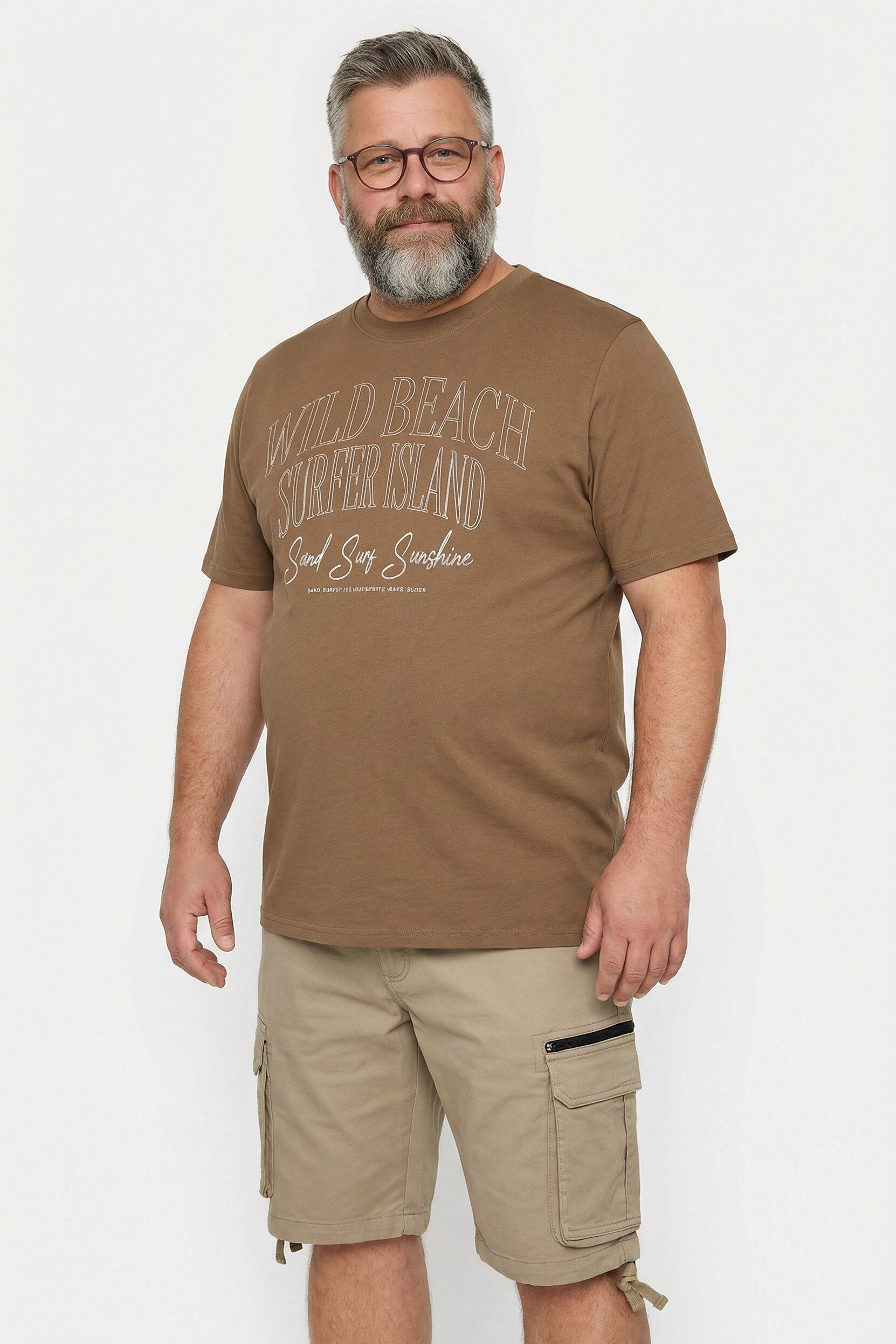 T-Shirt T-Shirt Print Halbarm bis 8 XL