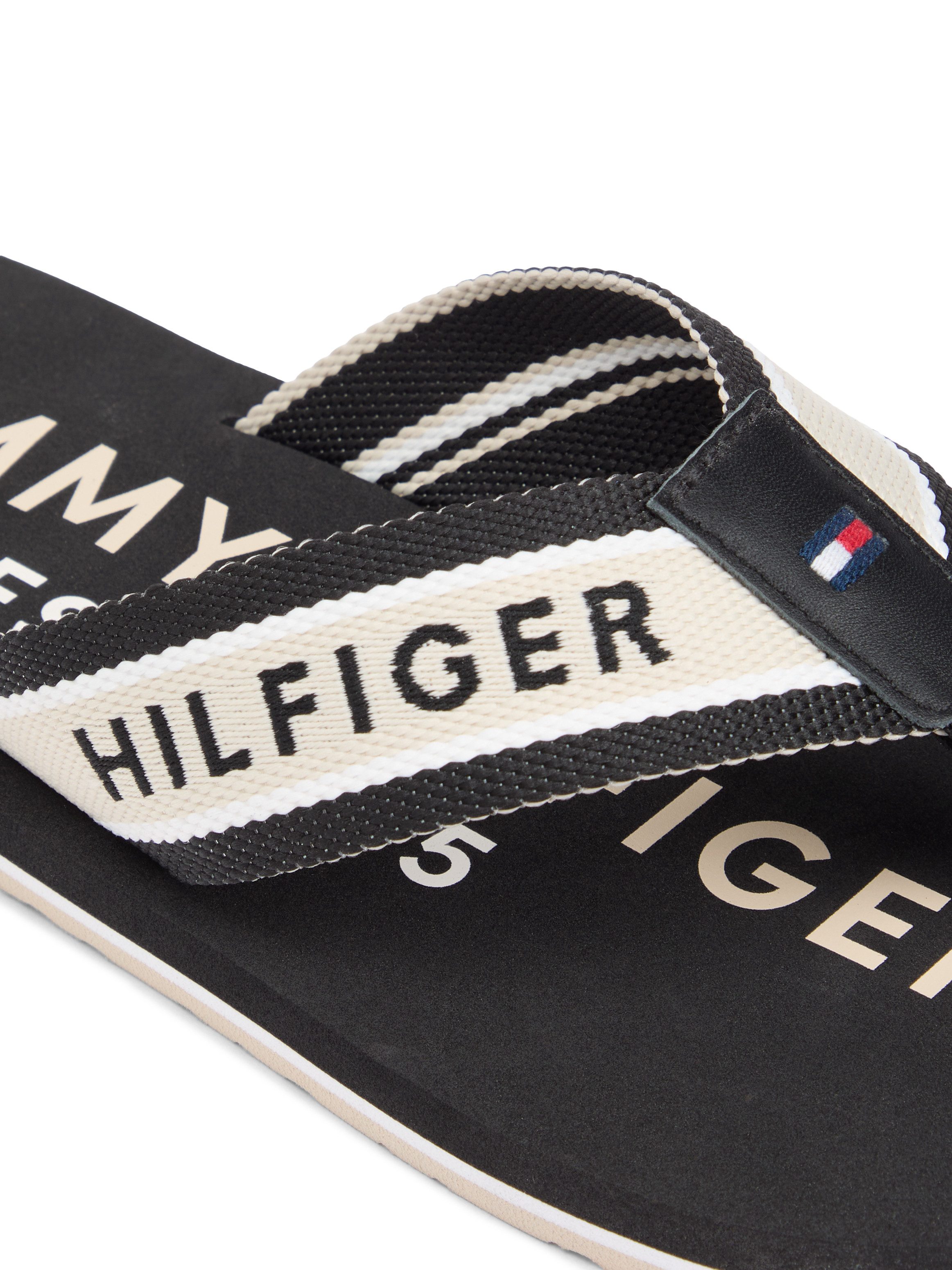 Tommy Hilfiger SPORTY HILFIGER BEACH SANDAL Zehentrenner Sommerschuh, Strandschuh, Flats mit Logoschrifzug