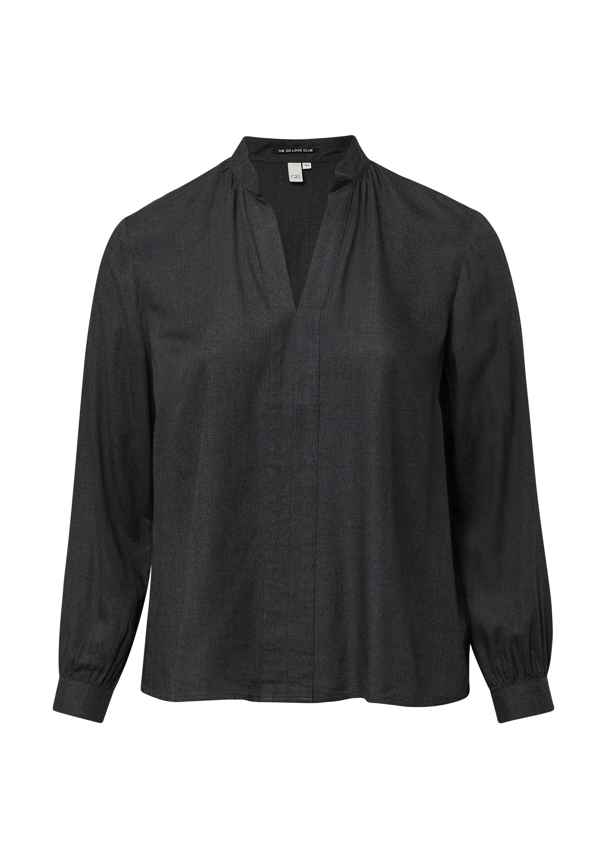 QS Langarmbluse Bluse Weiche Tunikabluse günstig online kaufen