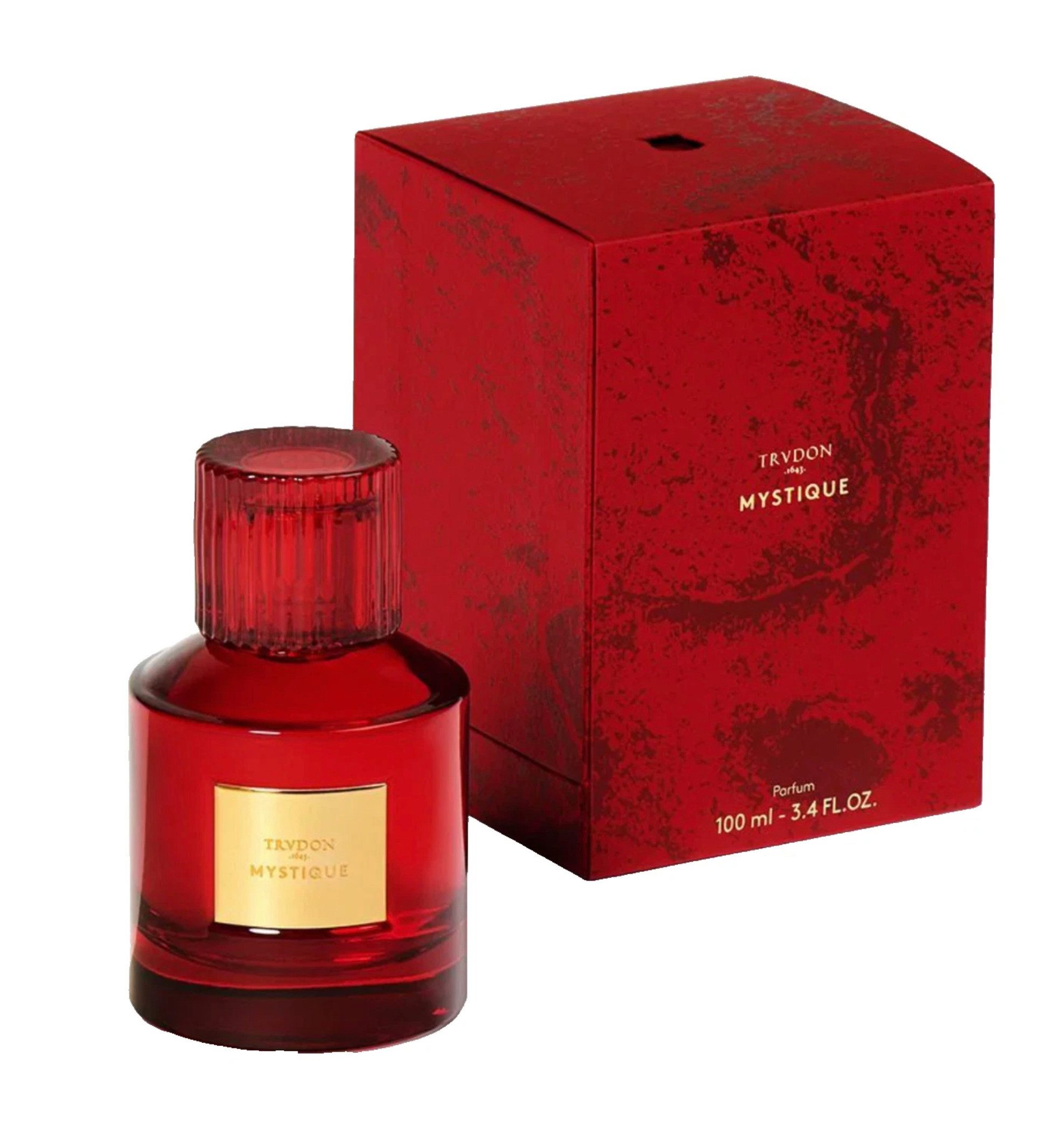 Cire Trudon Parfum Mystique Nuit Rouge Parfum Unisex Duft Leder, Oud & Papyrus 100ml, 1-tlg., Eleganter Designer-Flakon-Vergoldetes Signature-Etikett