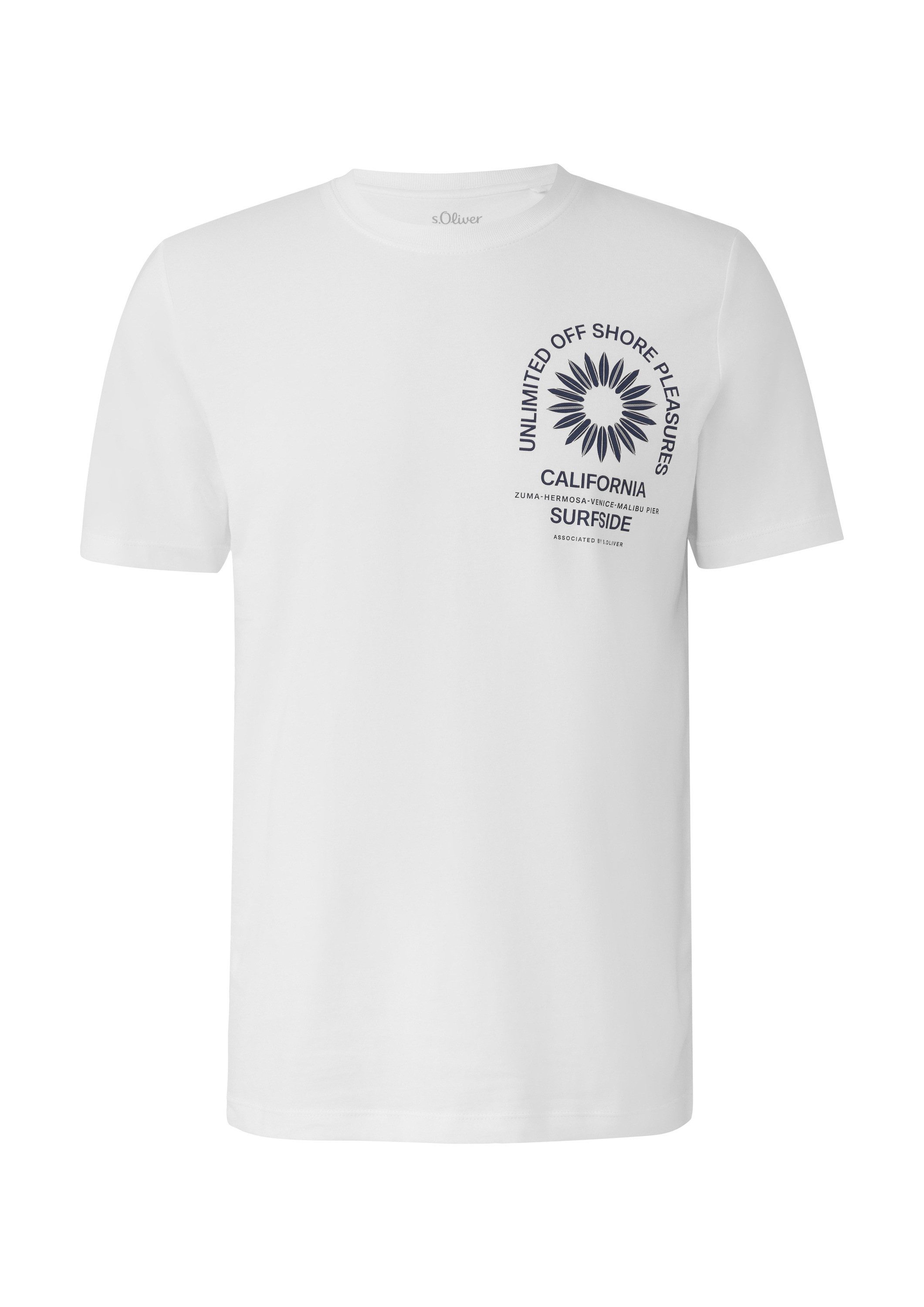 s.Oliver Kurzarmshirt T-Shirt T-Shirt mit Crew günstig online kaufen