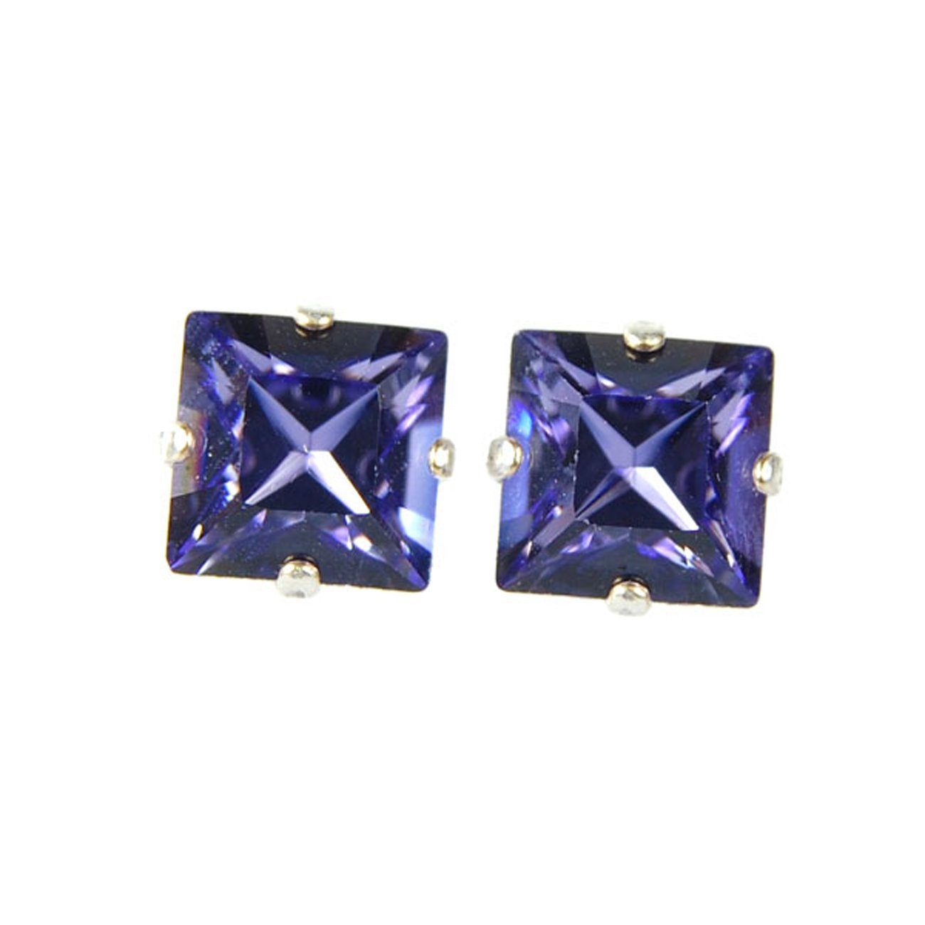 Krikor® Collection Paar Ohrstecker 3208 (Set, 2-tlg), Ohrstecker mit einem eckigen Stein und mit Markenkristallen