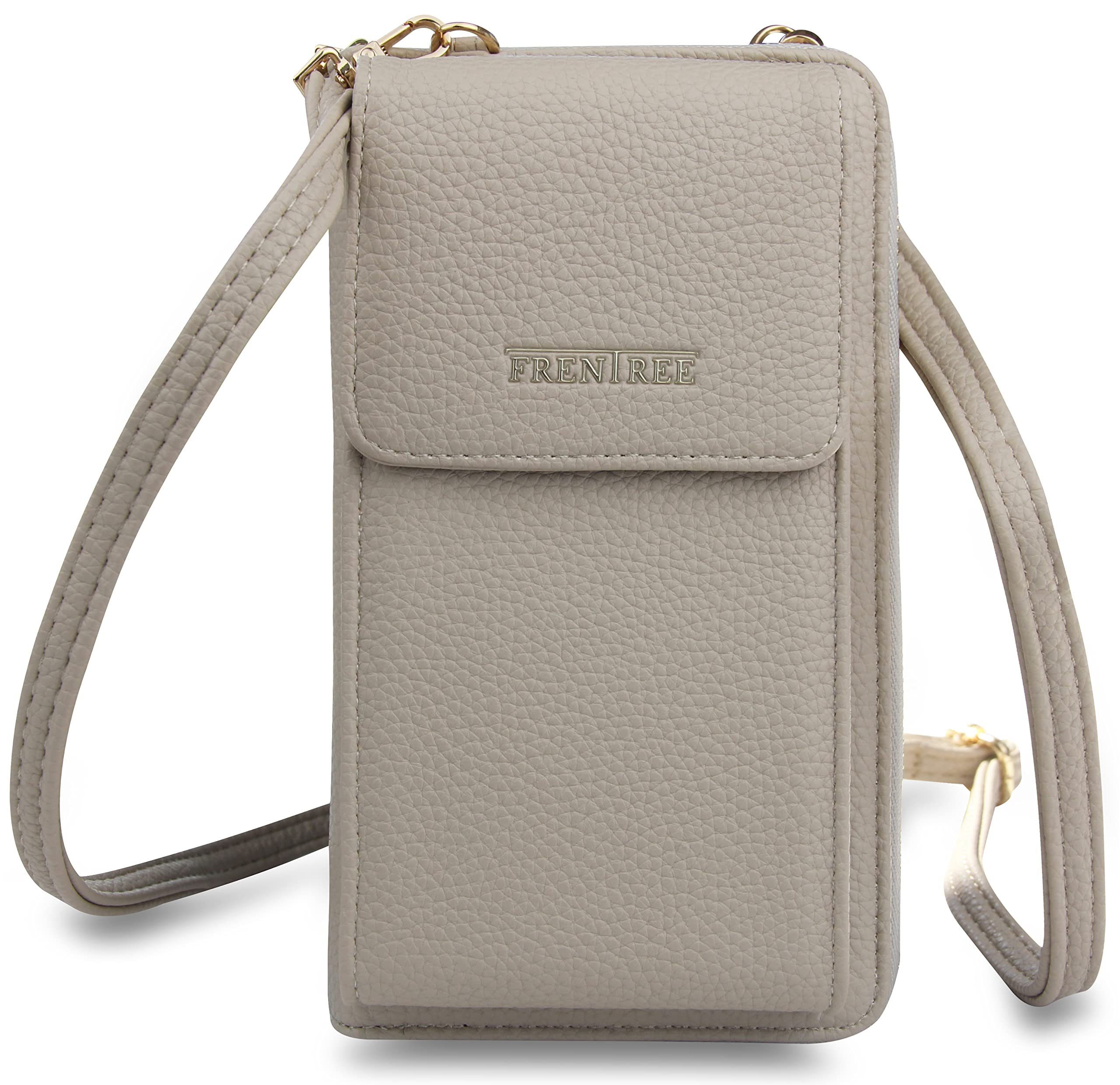 Frentree Schultertasche Damen Cross-Body Handtasche mit Handyfach und Portemonnaie, Umhängetasche mit vielen Fächern