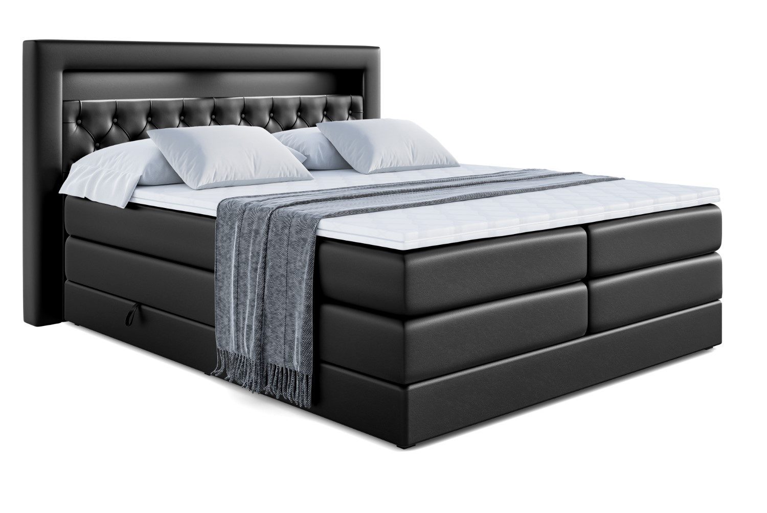 ALTDECOR Boxspringbett NOEL GOLD KING (Multipocket günstig online kaufen