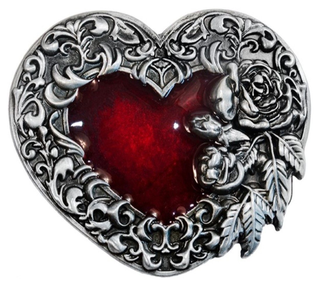 Stars & Stripes Gürtelschnalle Western Herz GS-503 Herzform