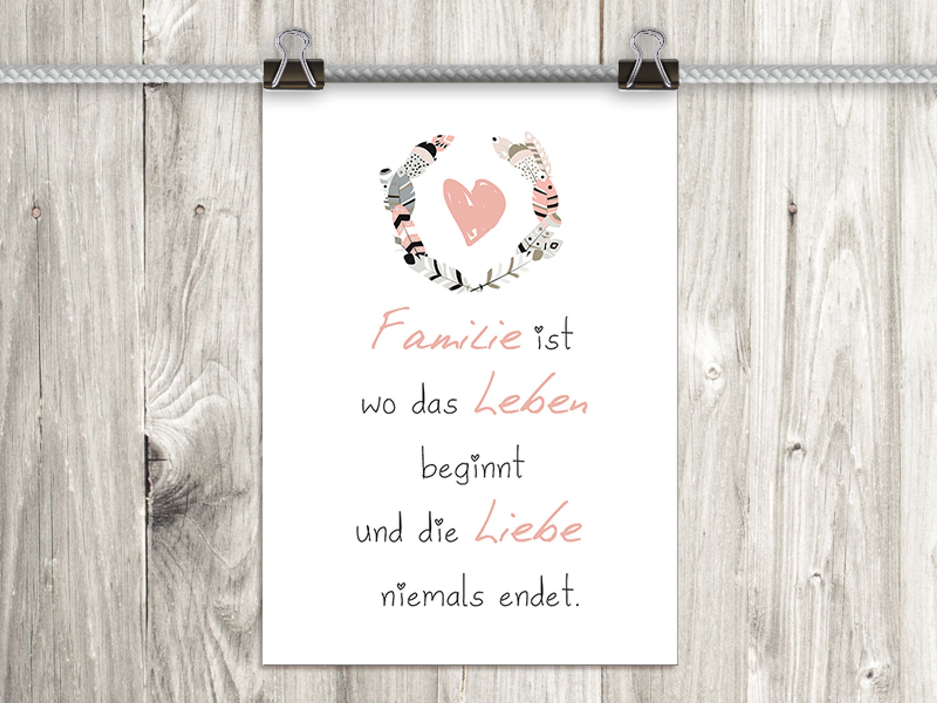 artissimo Poster Poster mit Spruch DinA4 Bild Kunstdruck Sprüche Text