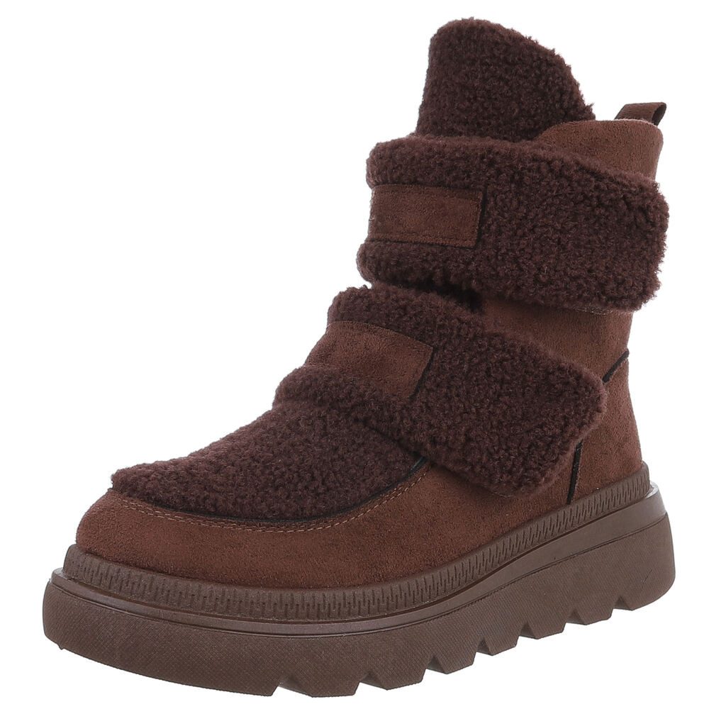 Ital-Design Sportliche Stiefelette mit Klettverschluss für günstig online kaufen