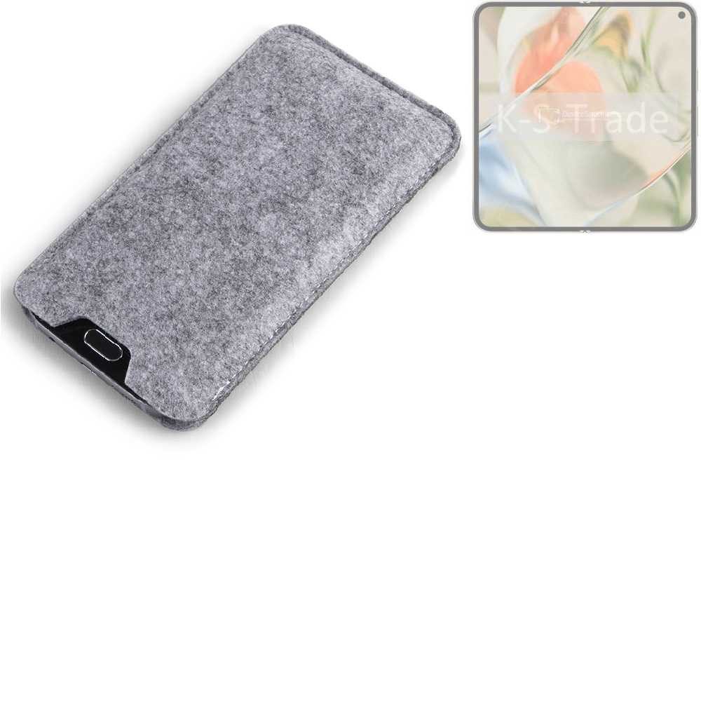K-S-Trade Handyhülle für Google Pixel 9 Pro Fold, Filz Handyhülle Schutzhülle Filztasche Filz Tasche Case Sleeve