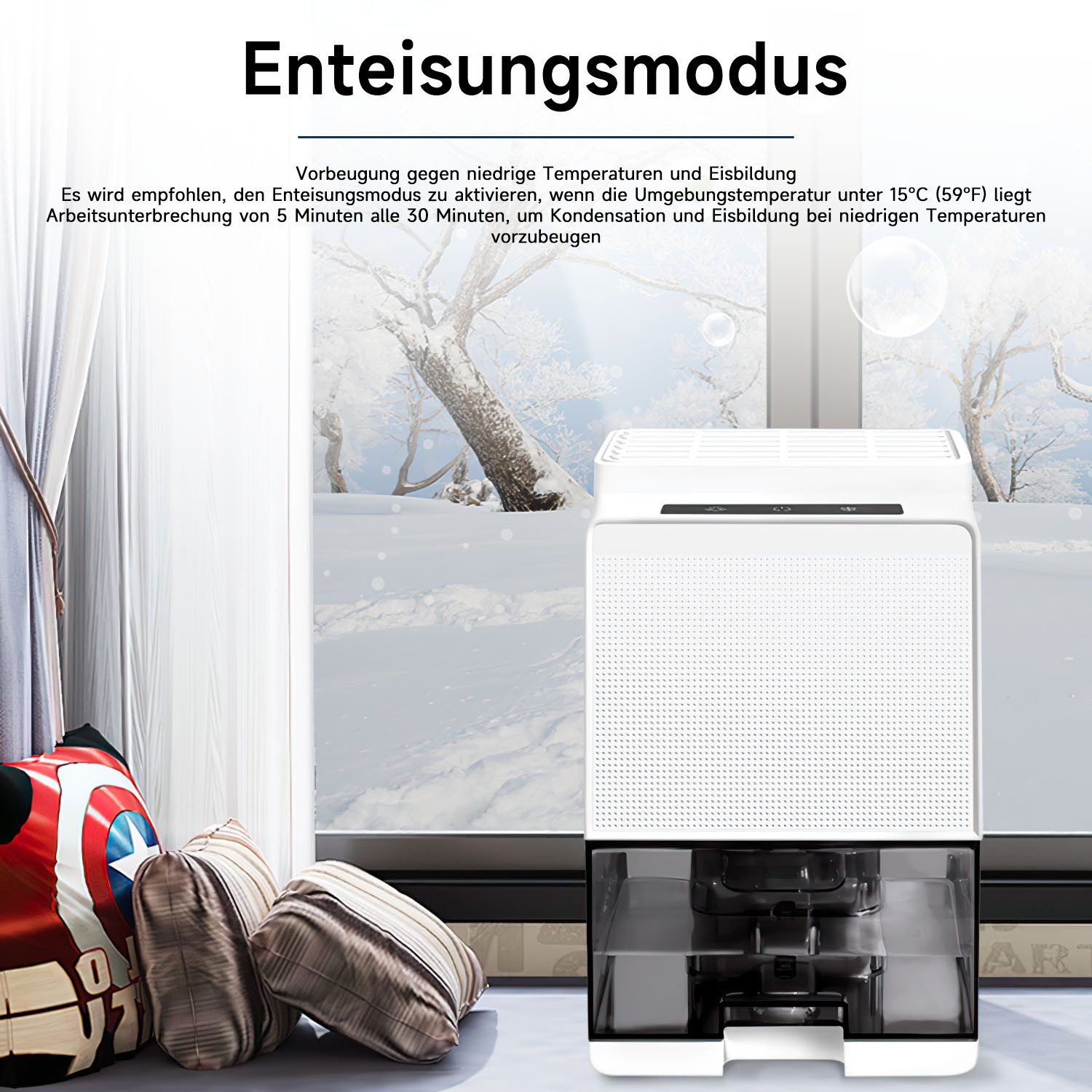 Comfy Mate Luftentfeuchter Elektrisch Entfeuchter Raum Dehumidifier 1000ML günstig online kaufen