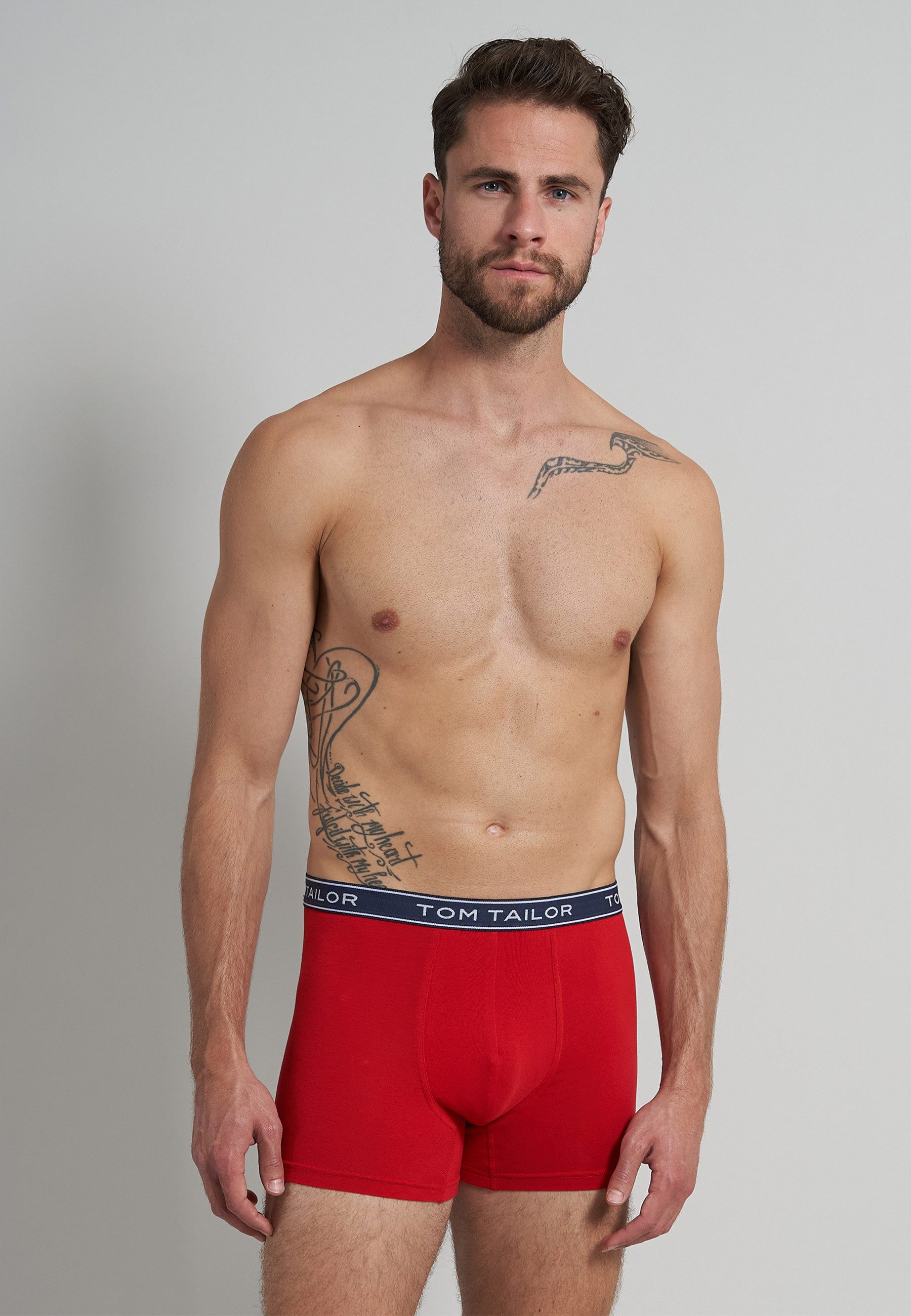 TOM TAILOR Langer Boxer 70788 Buffer (9er Vorteilspack) Single Jersey Qualität