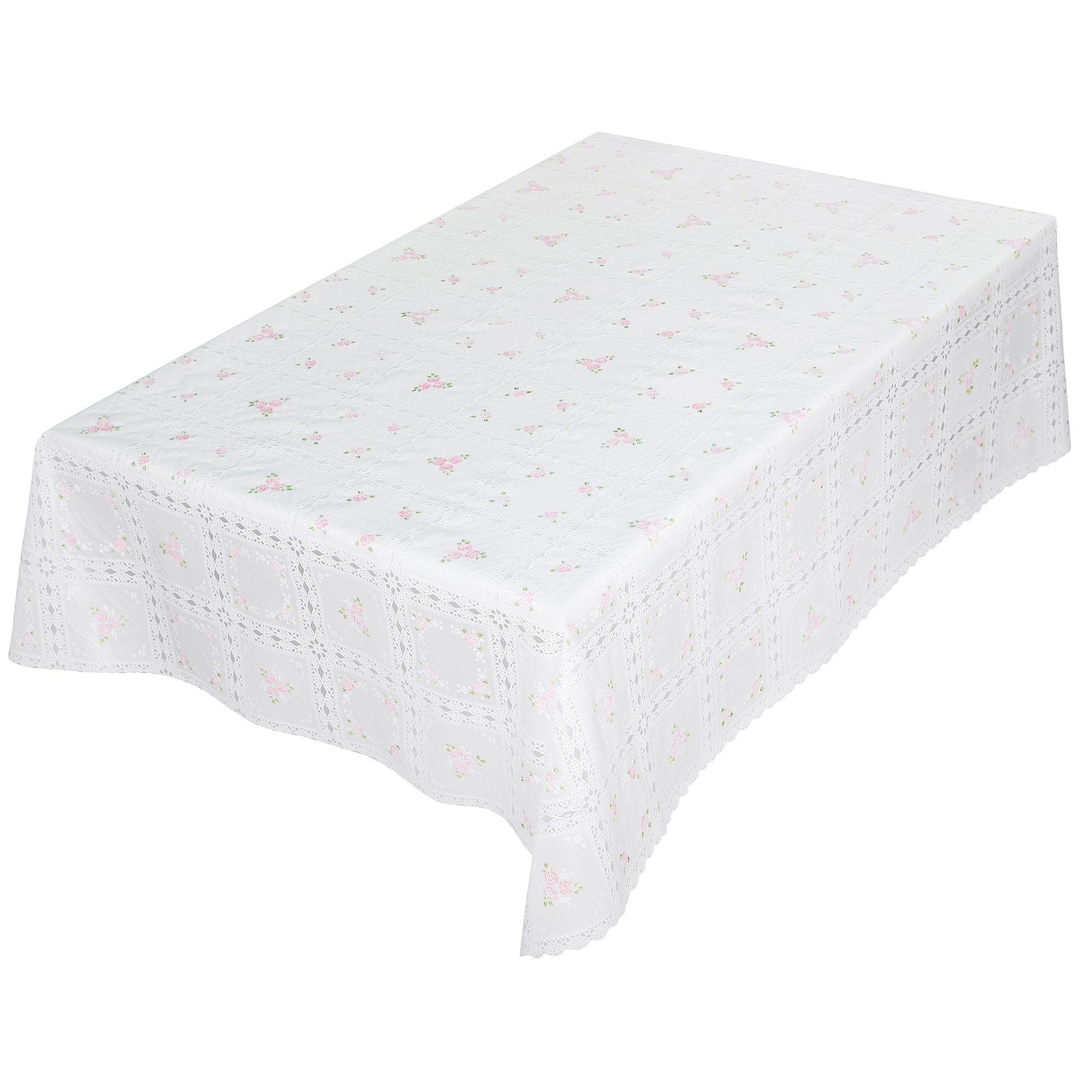 ANRO Tischdecke Lace Vinyltischdecke Häkelspitze Gartentischdecke (Einzelst günstig online kaufen