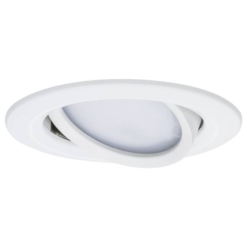 Paulmann LED Einbauleuchte LED Einbauleuchte 3-Step-Dim Coin Basisset schwenkbar rund 93485, Dimmbar über Lichtschalter, Schwenkbar, Geringe Einbautiefe