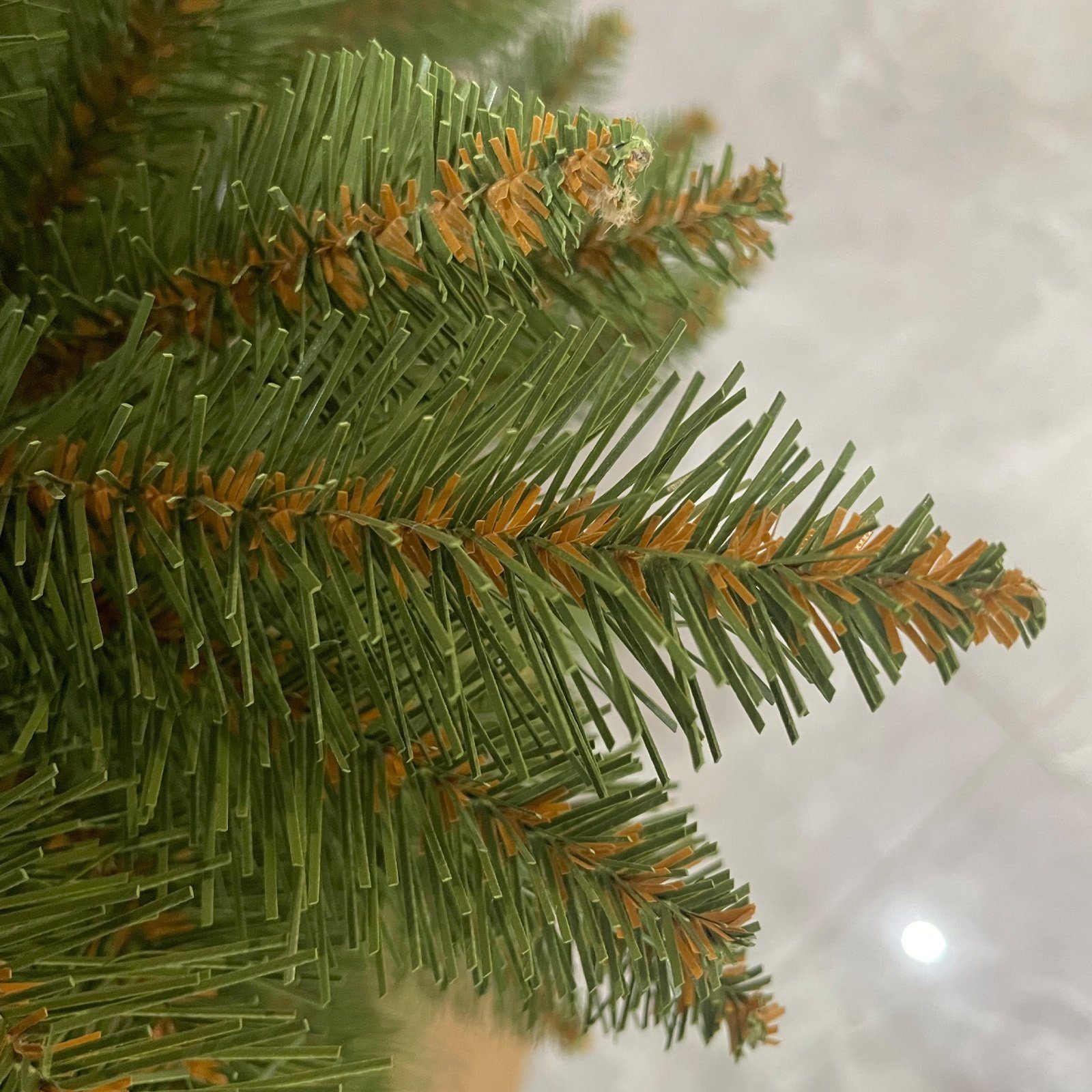 TAB Künstlicher Weihnachtsbaum Christbaum aus Outdoor, mit Indoor& für Qualität, PE+PVC 1000 beste Tannenbaum Zweige 180cm Edeltanne