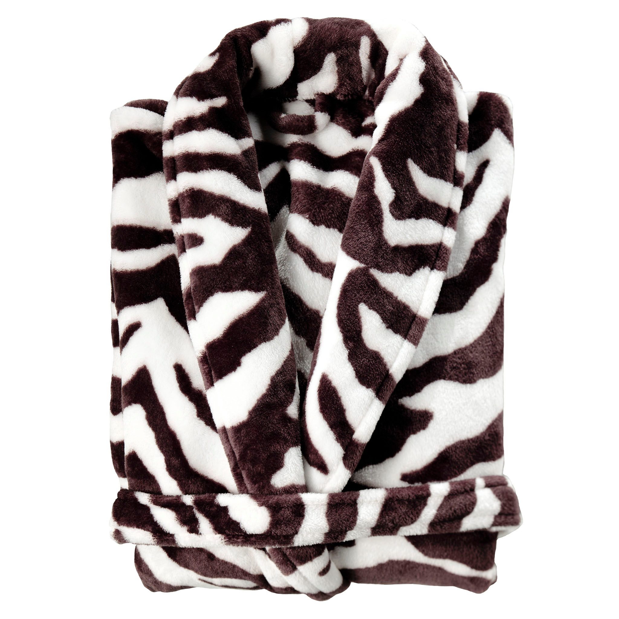 Bademantel Zebra Bademantel Lang XL Brown Bademantel XL Brown Fauna