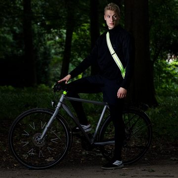 Navaris Fahrradreflektor Reflektorband mit Tasche und Karabinerhaken - für Laufen, (1 St)