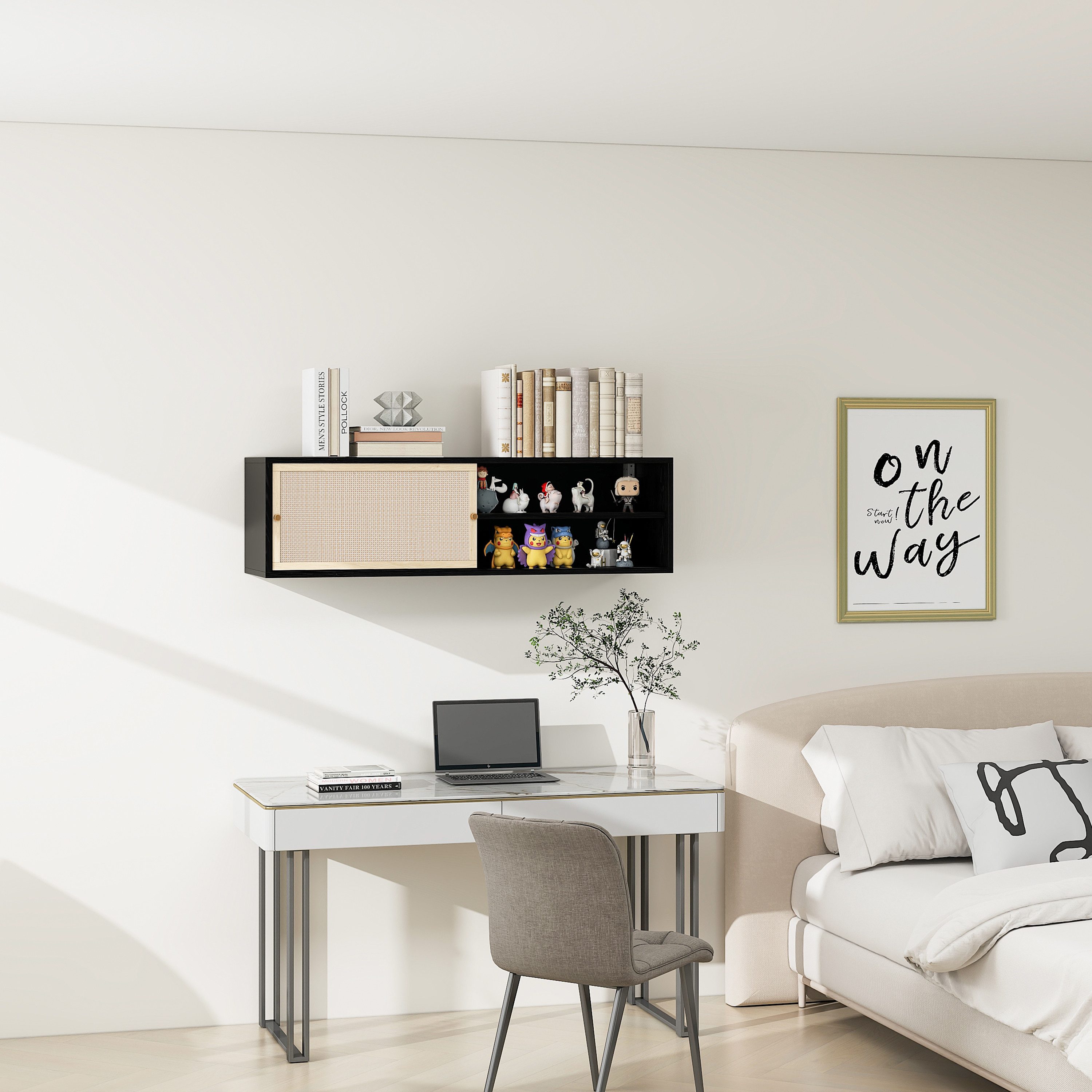 Gotagee Hängevitrine Glasschrank für Küche Wohnzimmer günstig online kaufen