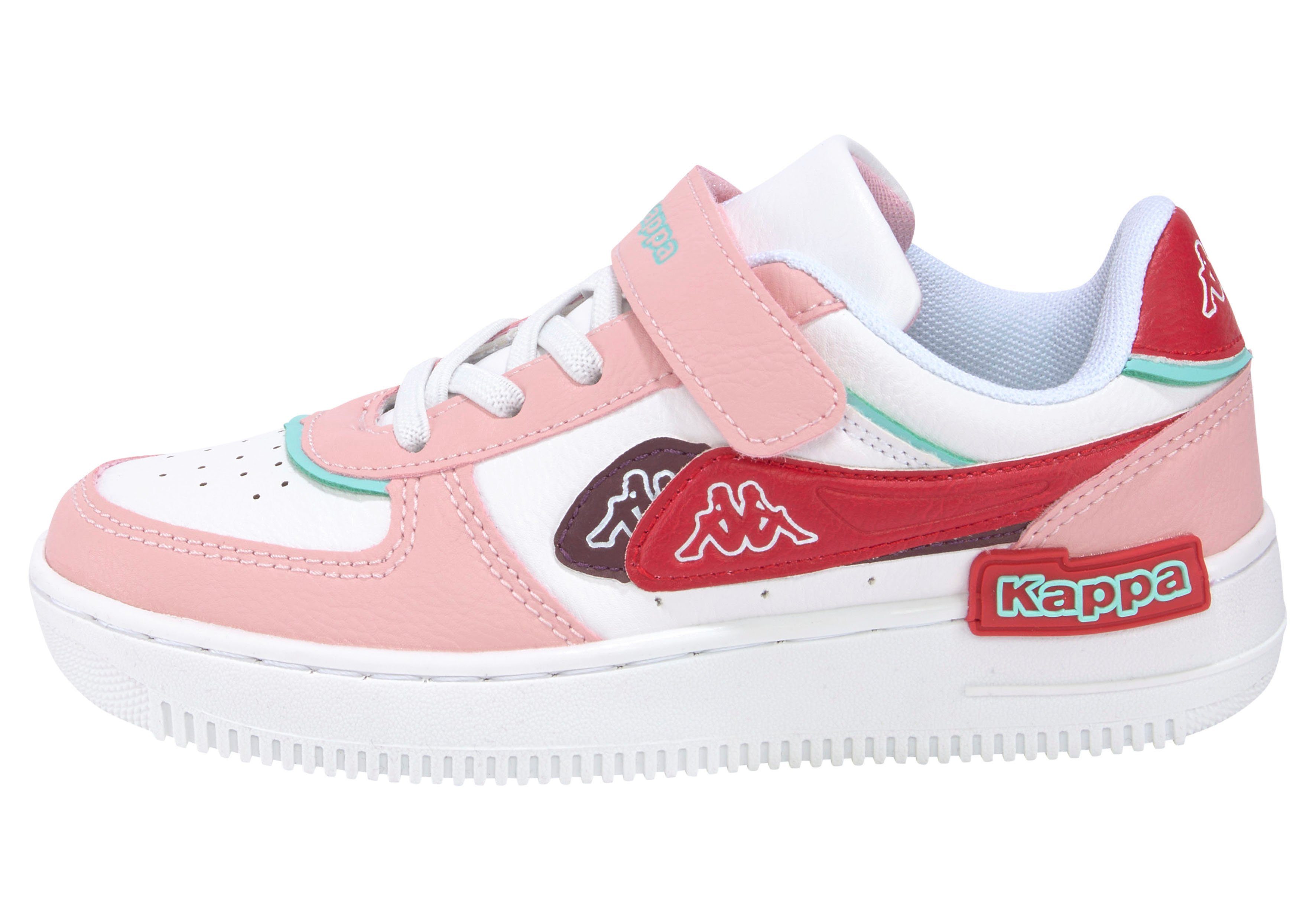 rosa-weiß Sneaker Kappa