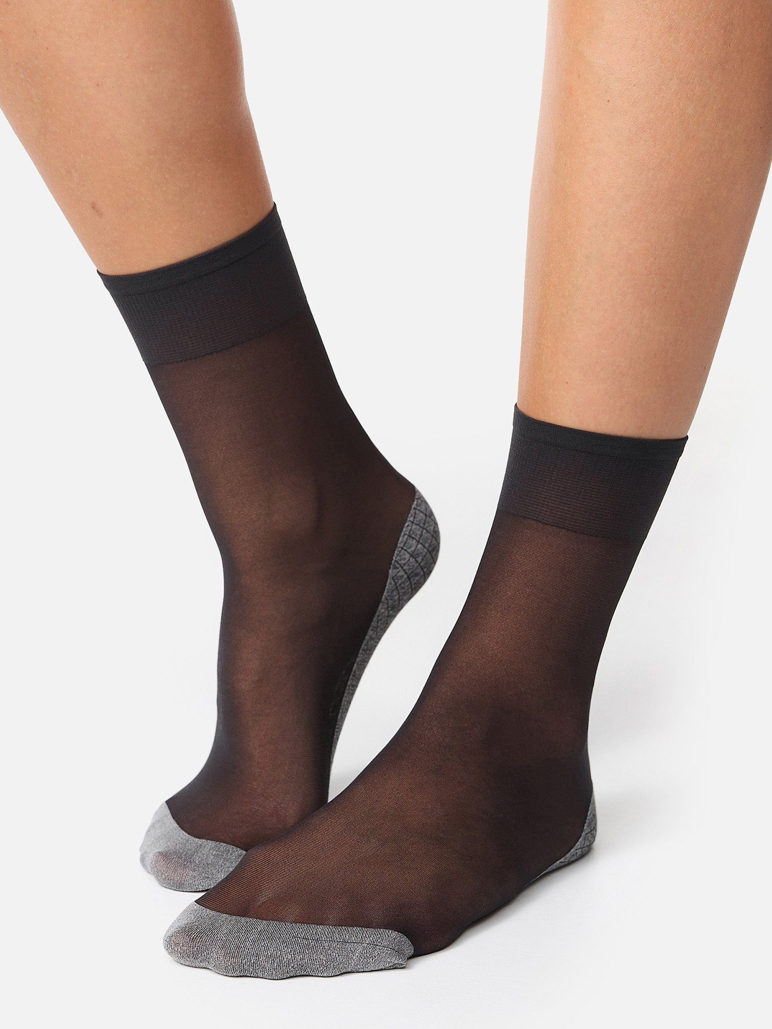Nur Die Basicsocken Baumwollsohle Socken günstig schwarz uni (10-Paar)
