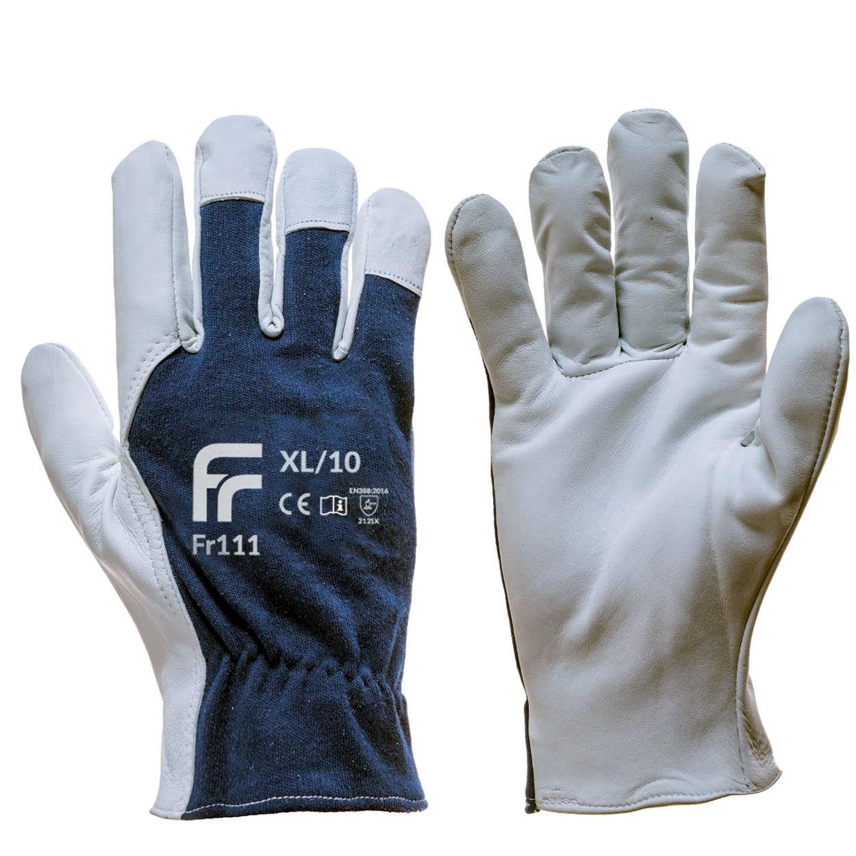 Marel Plus Lederhandschuhe 12 Paar Mechaniker Leder-Arbeitshandschuhe Montagehandschuhe