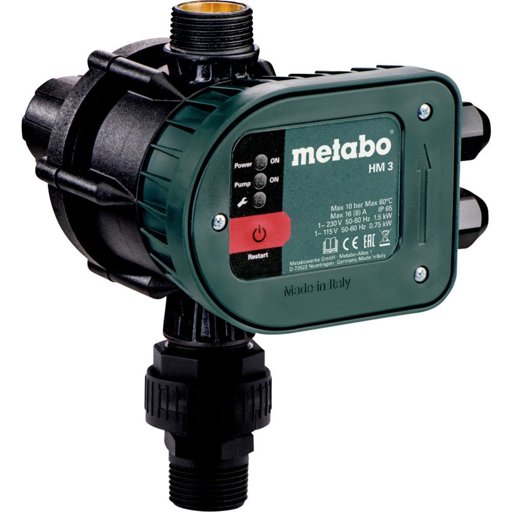 metabo Wasserpumpe Metabo 628799000 HM 3 Trockenlaufschutz 33,25 mm (1) AG, 25 mm (1)
