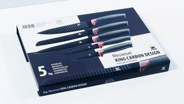 KING Messer-Set Carbon Design (Set, 5-tlg), Wellenschliff