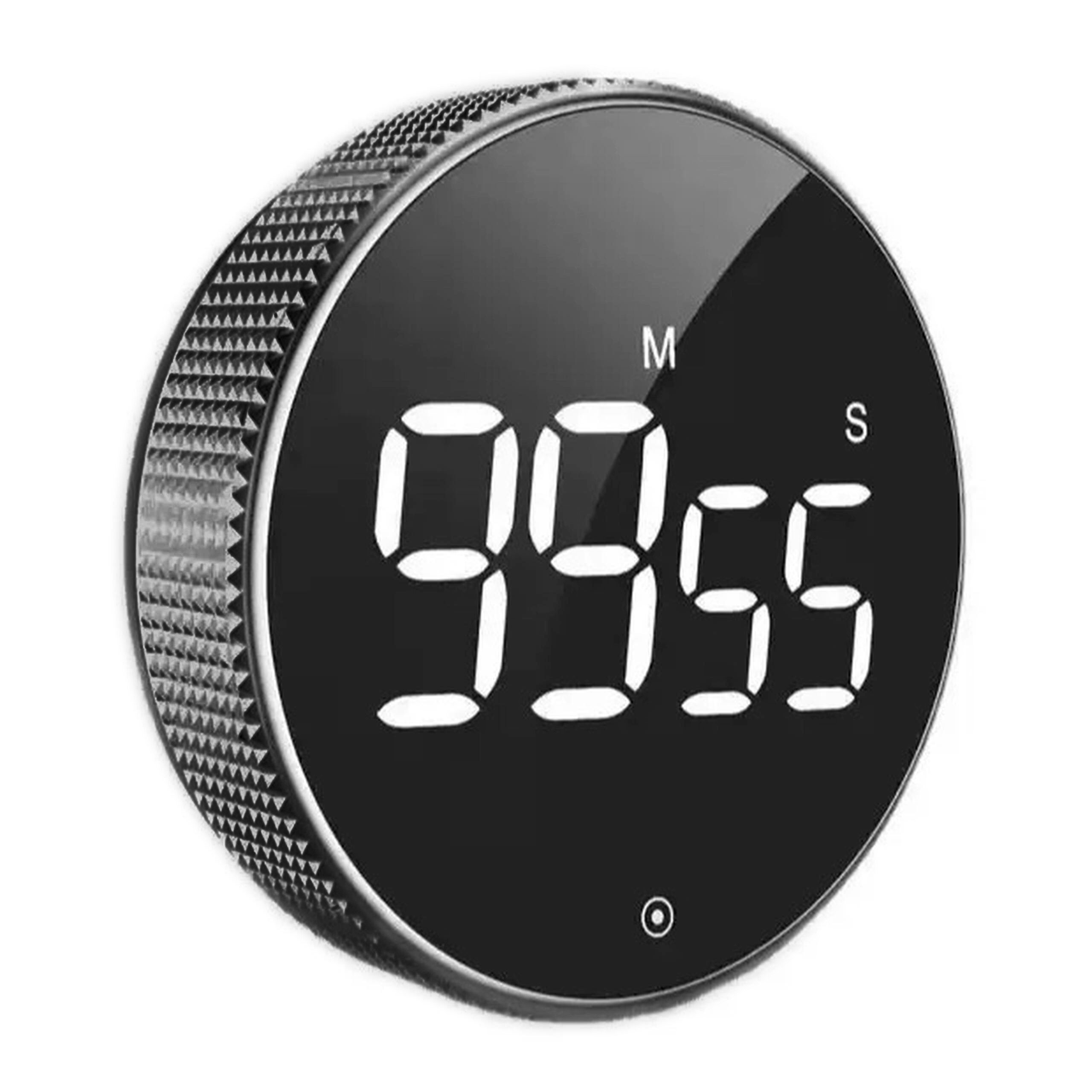 relaxdays Küchentimer Digitaler Küchentimer mit LED-Ziffern schwarz