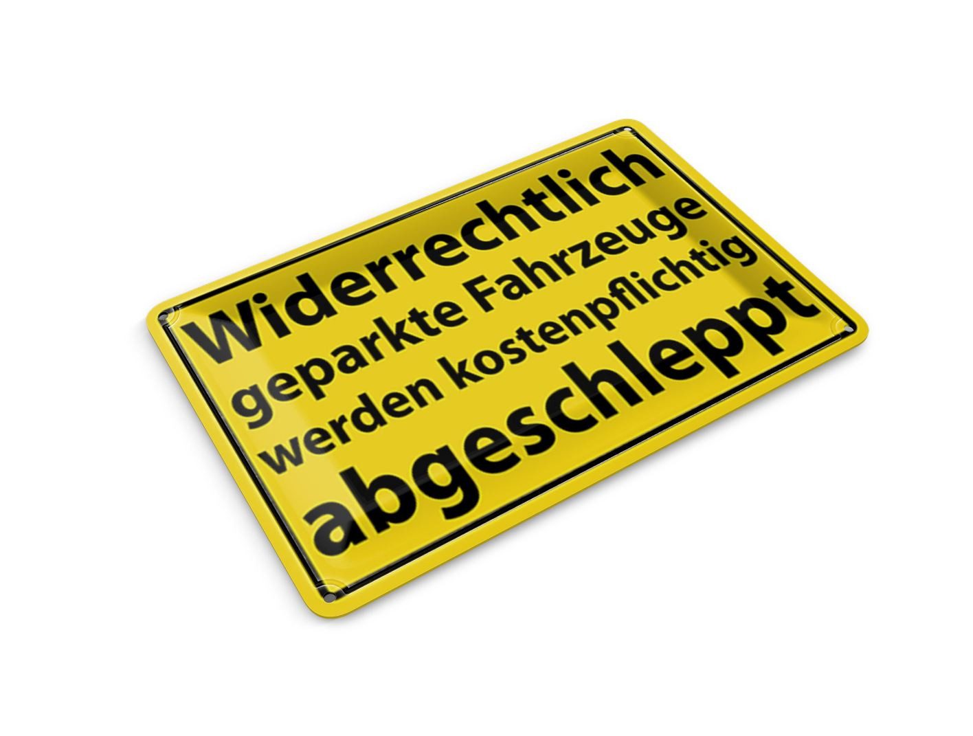 Femer GmbH Postkarte Hinweis 14x10 cm Widerrechtlich geparkte Fahrzeuge, unfrankiert