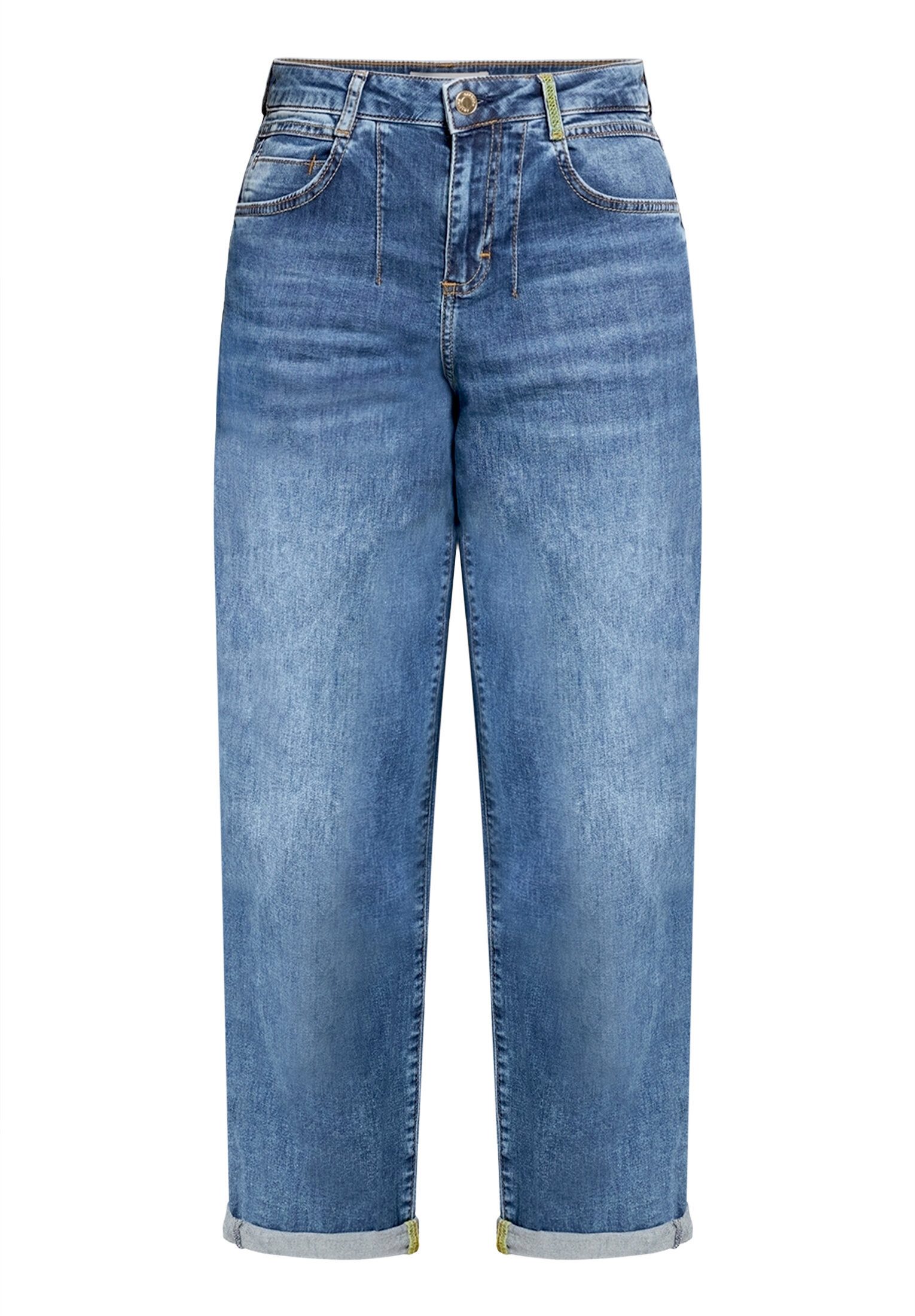 Cartoon Ankle-Jeans Damen mit Waschung