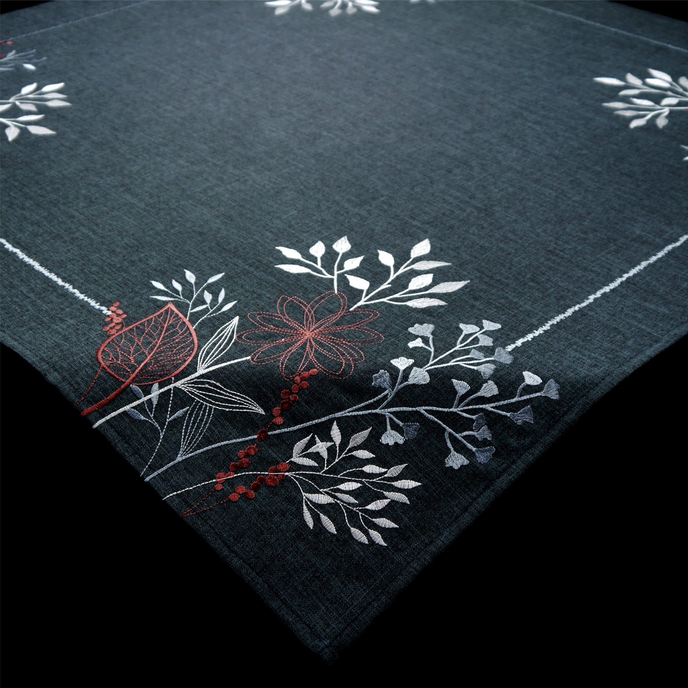 Tischdecke Bestickt / Mitteldecke / 85x85cm / TW-240173-1